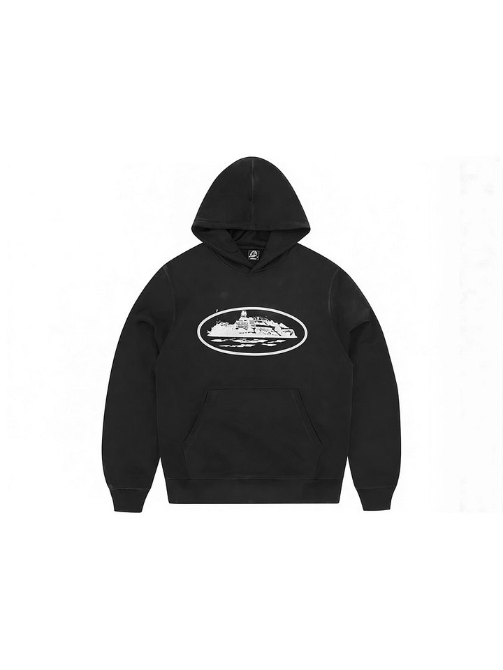 Corteiz Alcatraz Hoodie Black product image (1)