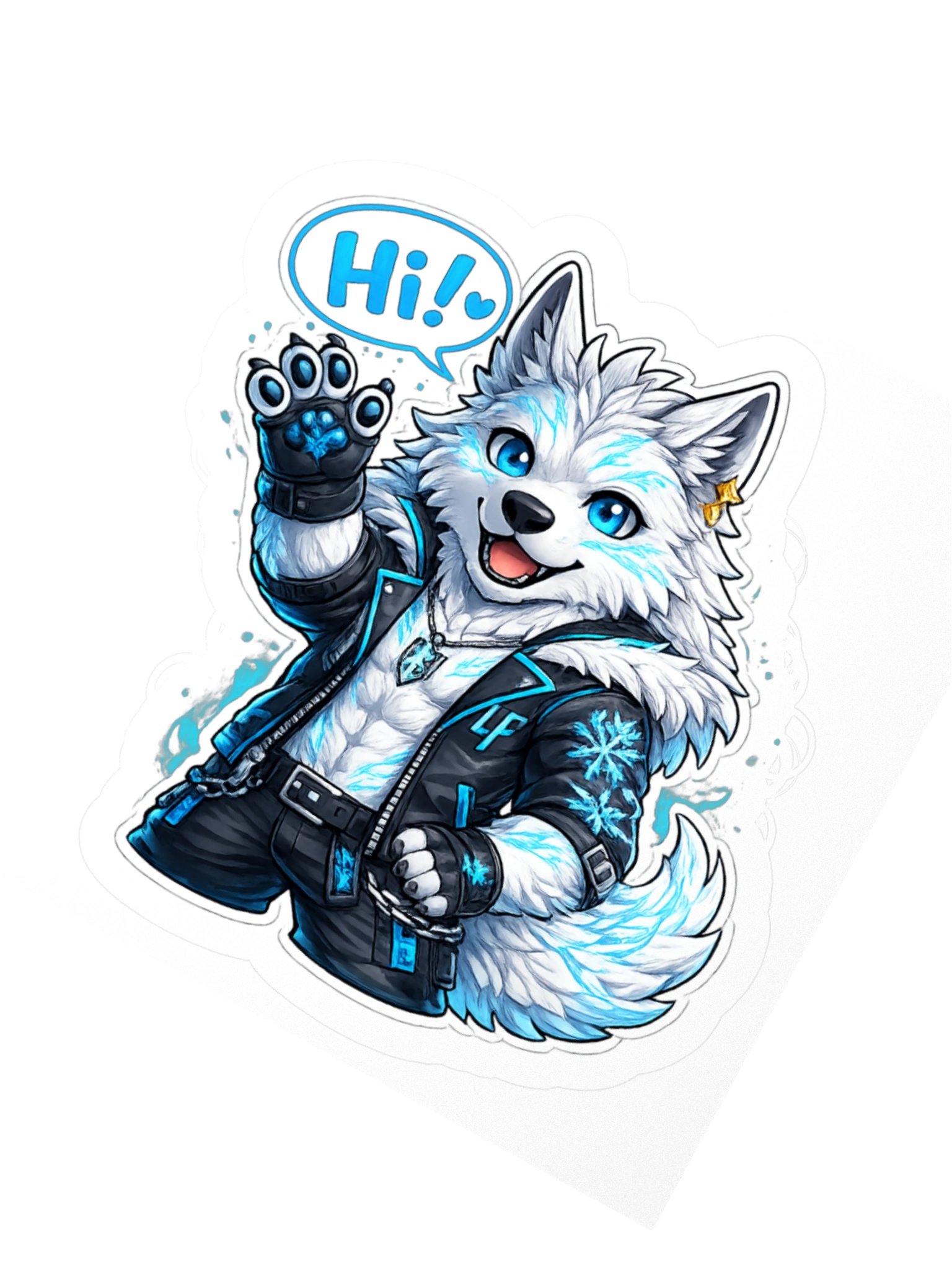 Frostfur Friendly Wave Sticker product image (4)