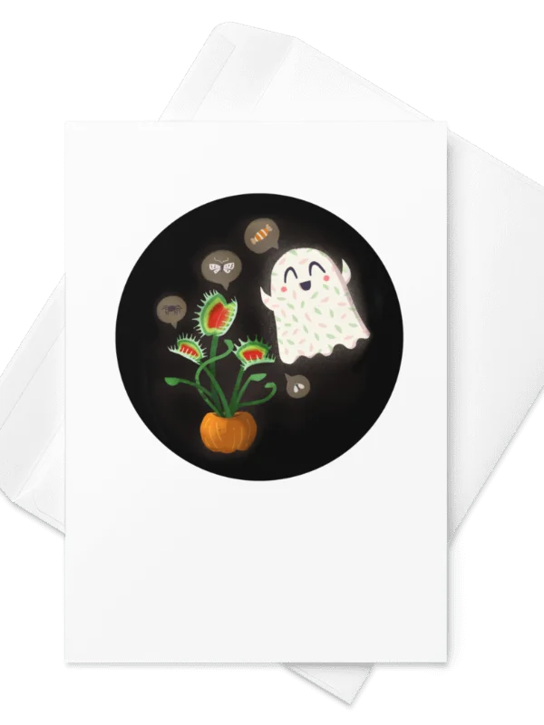 Little Ghost Plant-Lover - Greeting Card product image (2)