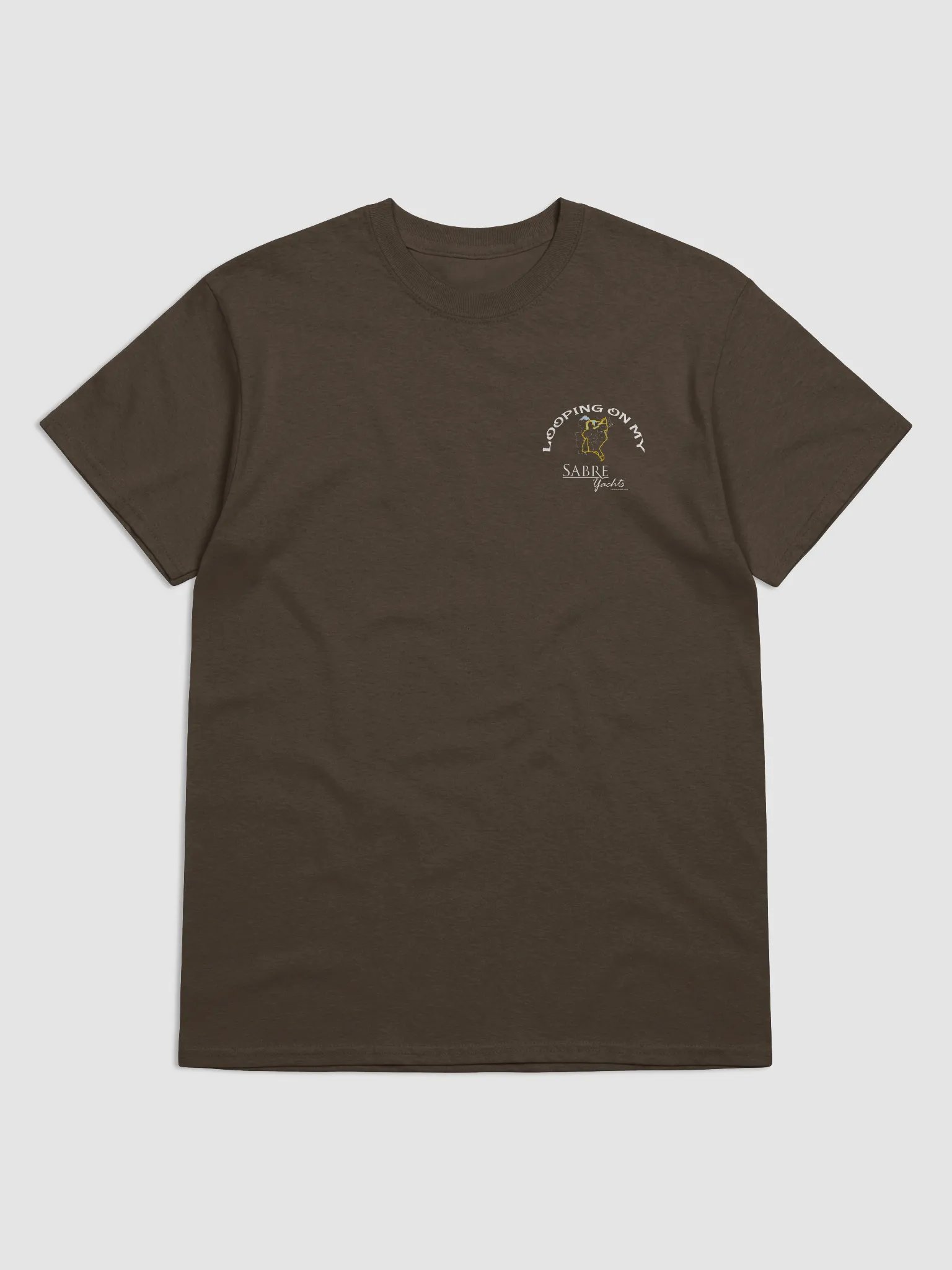 Looping On My Sabre - T-Shirt - Dark Shirt w/White Logo product image (2)