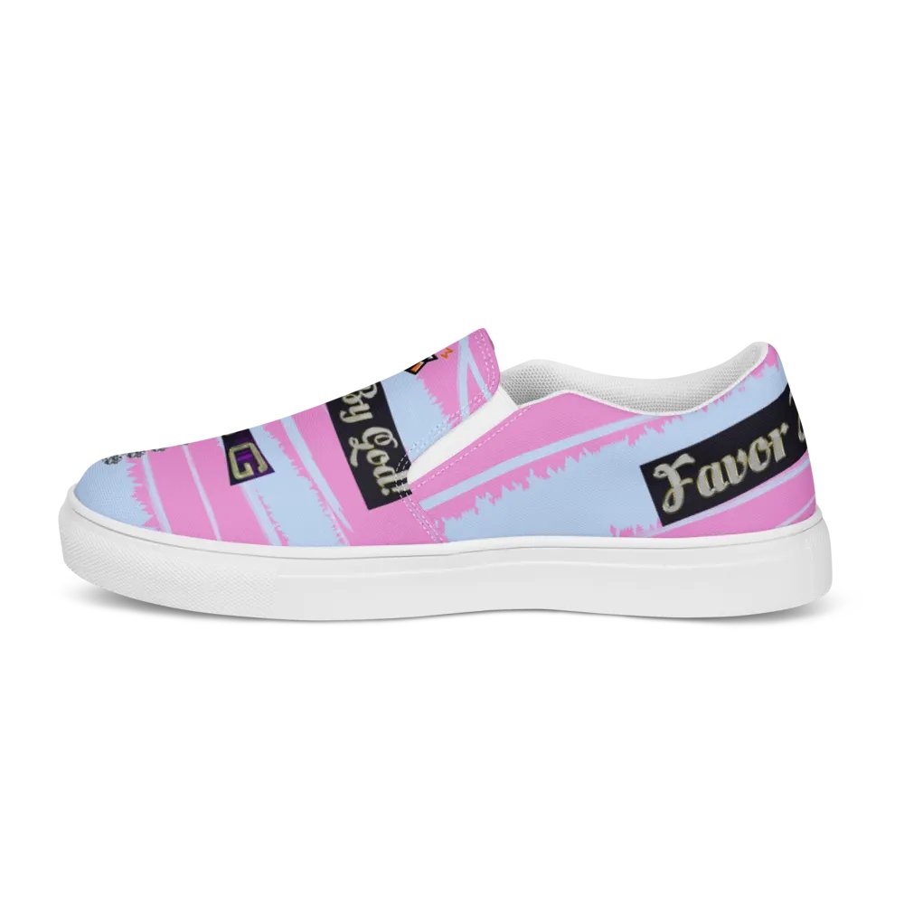 BBG Pink and Light Blue Women's Slip On product image (10)