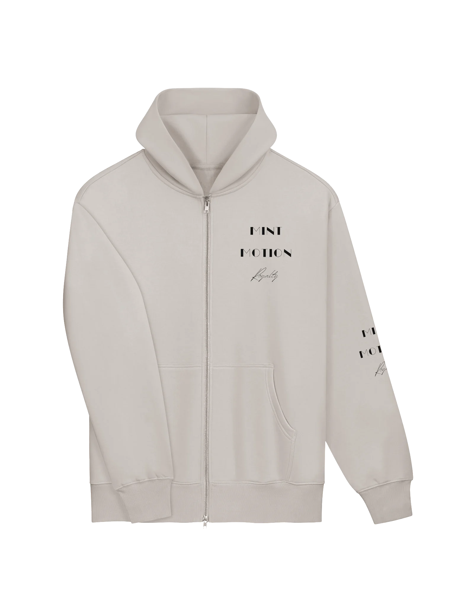 Royalty Series Black Print Comfort Zip Hoodie product image (3)