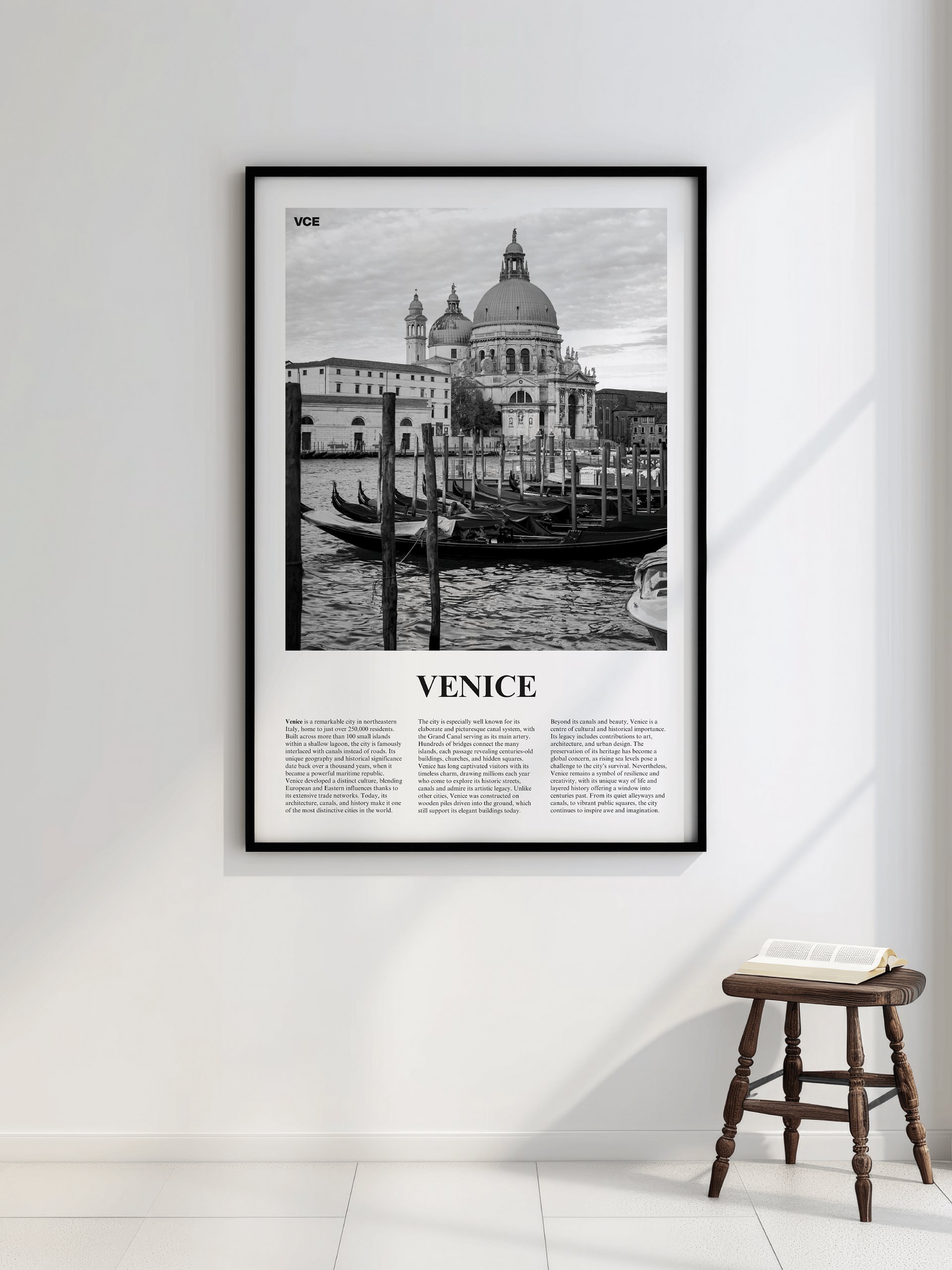 Venice 02 Newspaper Poster | Framed product image (2)