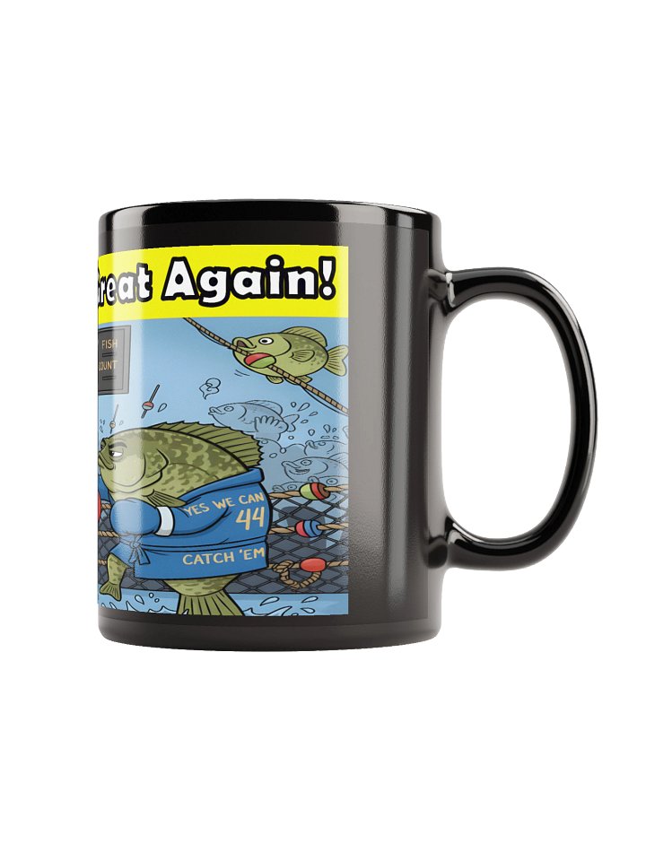 Political Fish Boxing Black Glossy Mug product image (1)
