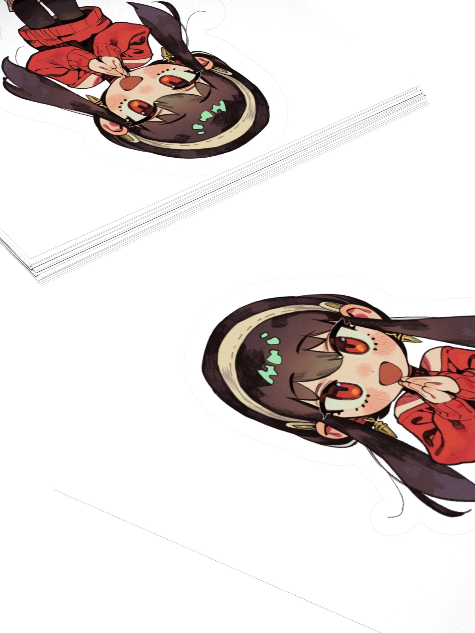 Red Sweater Girl Chibi Sticker product image (4)