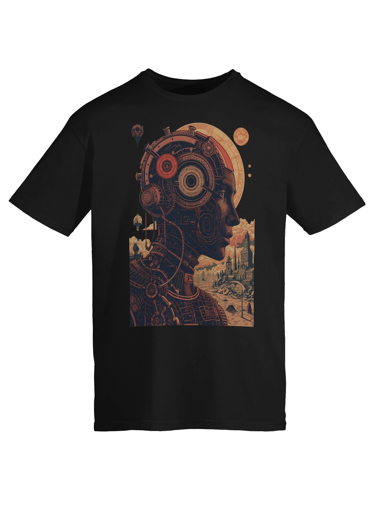 Retro Futurist Mechanical Mind T-Shirt product image (4)