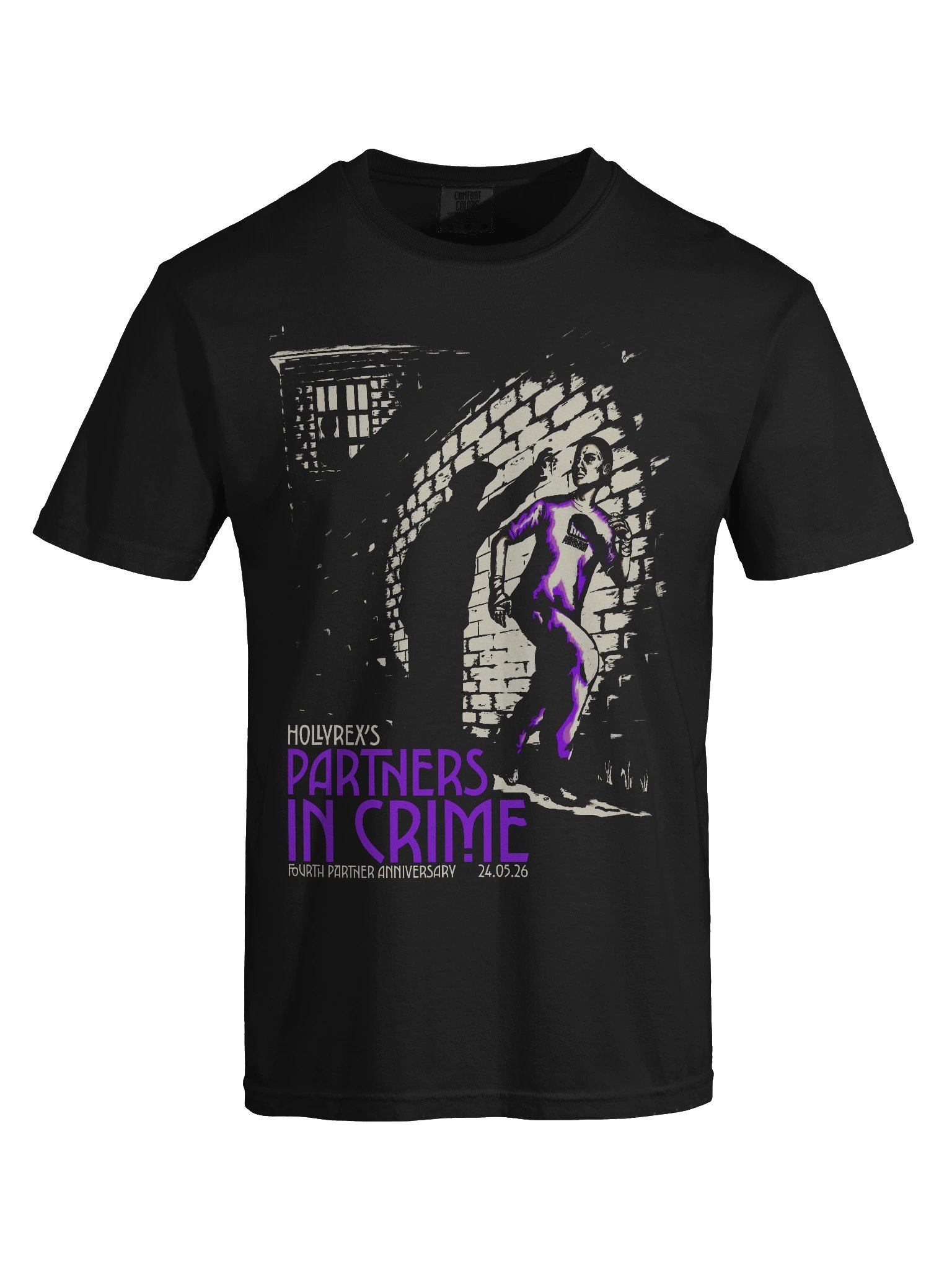 HollyRex Partners In Crime Four Year Partner Anniversary LIMITED EDITION T-Shirt! Purple product image (5)