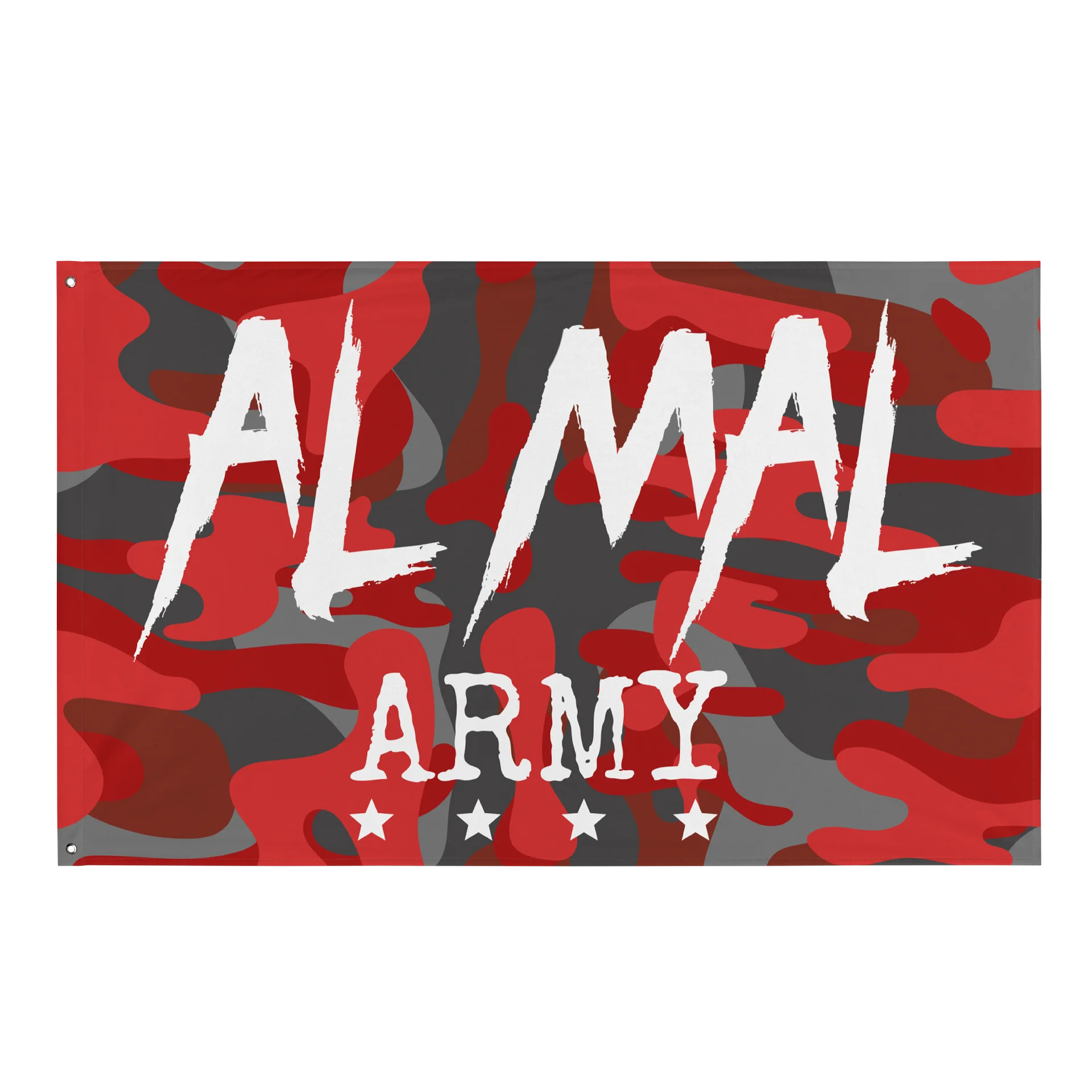 AL MAL ARMY Red Camo Flag product image (1)