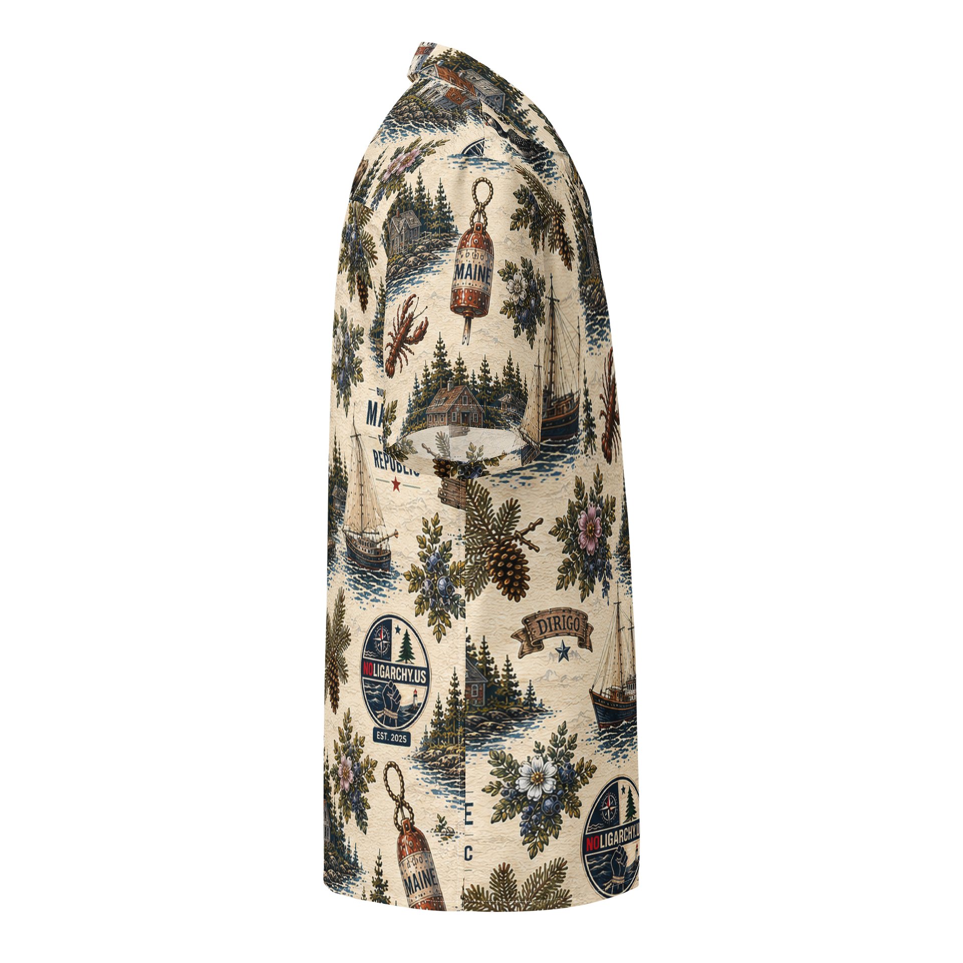 Maine Hawaiian Style Shirt product image (4)