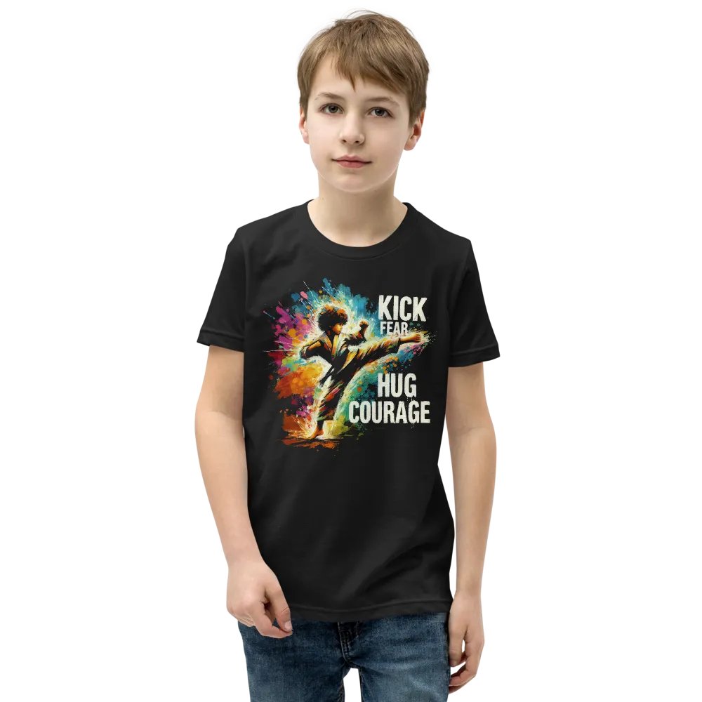 Courage Embrace Karate Youth T-Shirt product image (2)