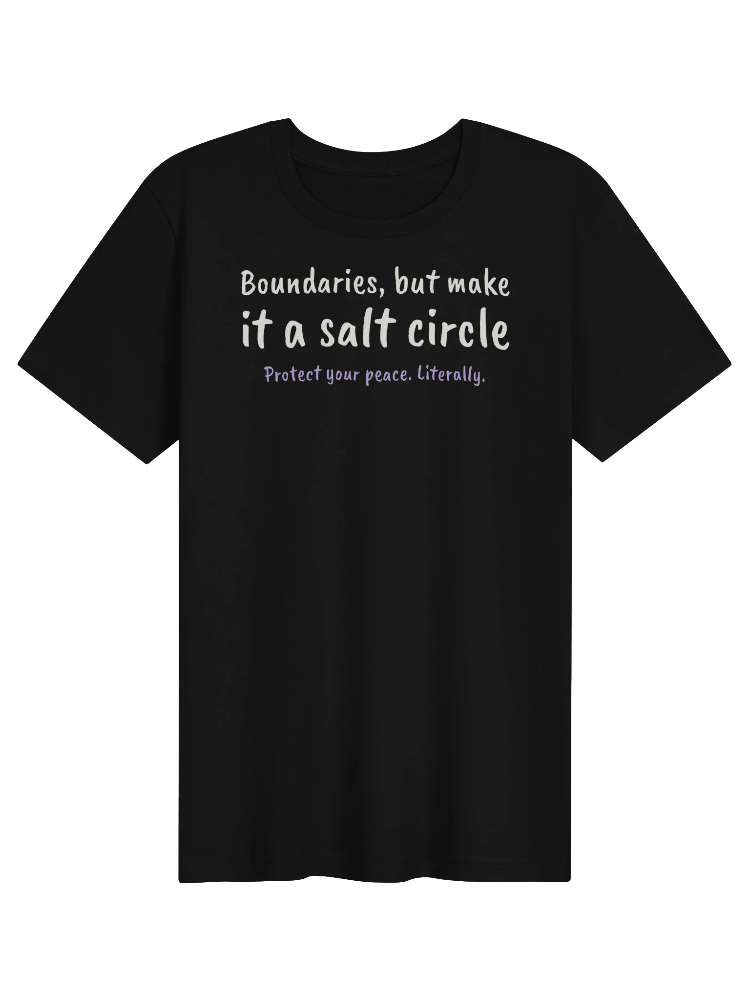Salt Circle Boundaries unisex tee in Black