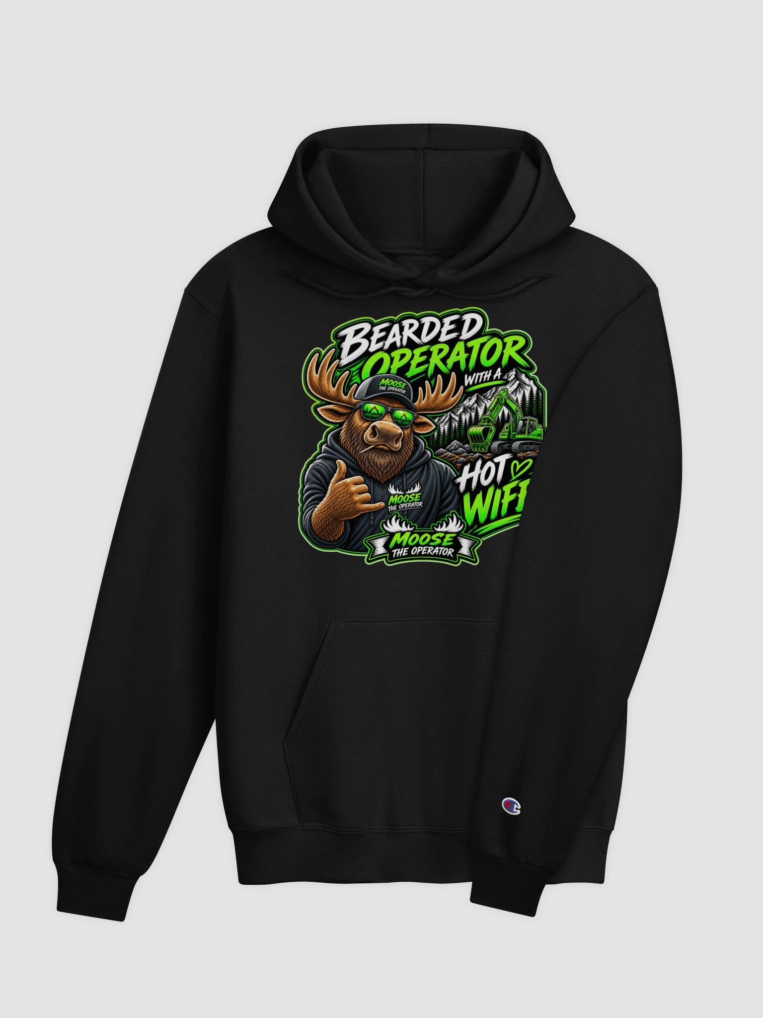 Bearded Operator Champion Hoodie product image (7)
