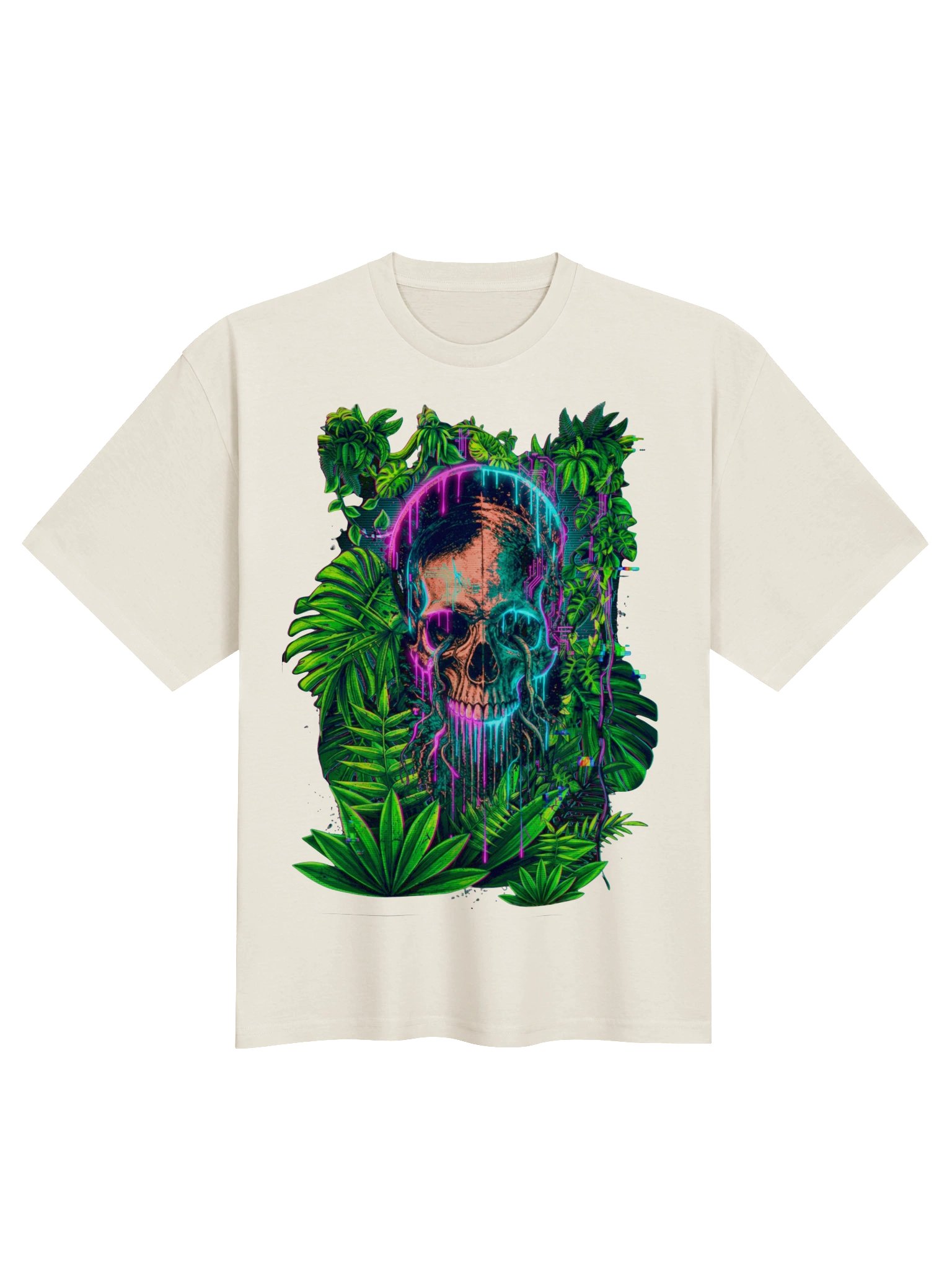 Neon Skull Jungle Tee product image (2)