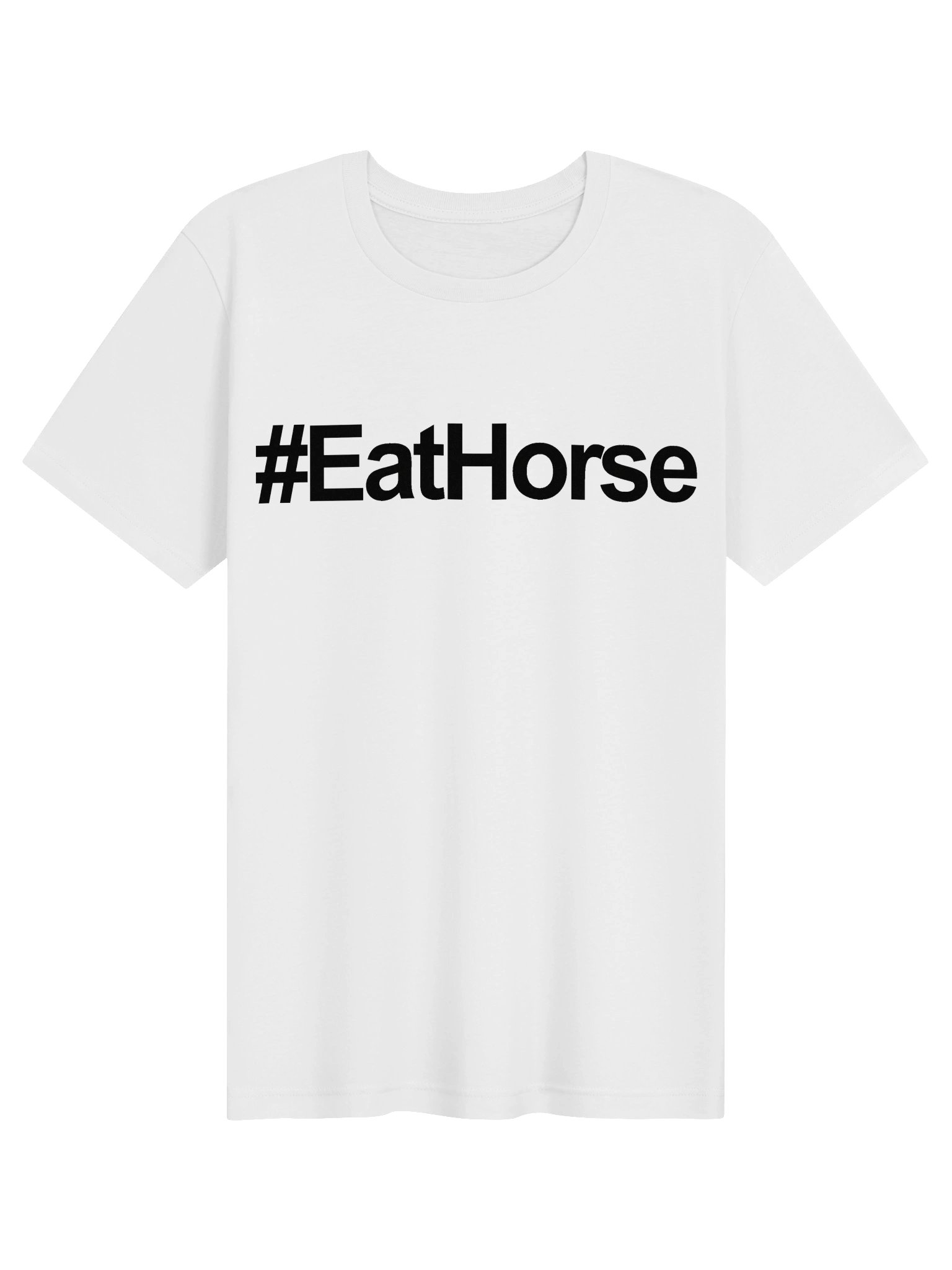 #EatHorse Unisex T-Shirt — Black Print product image (1)