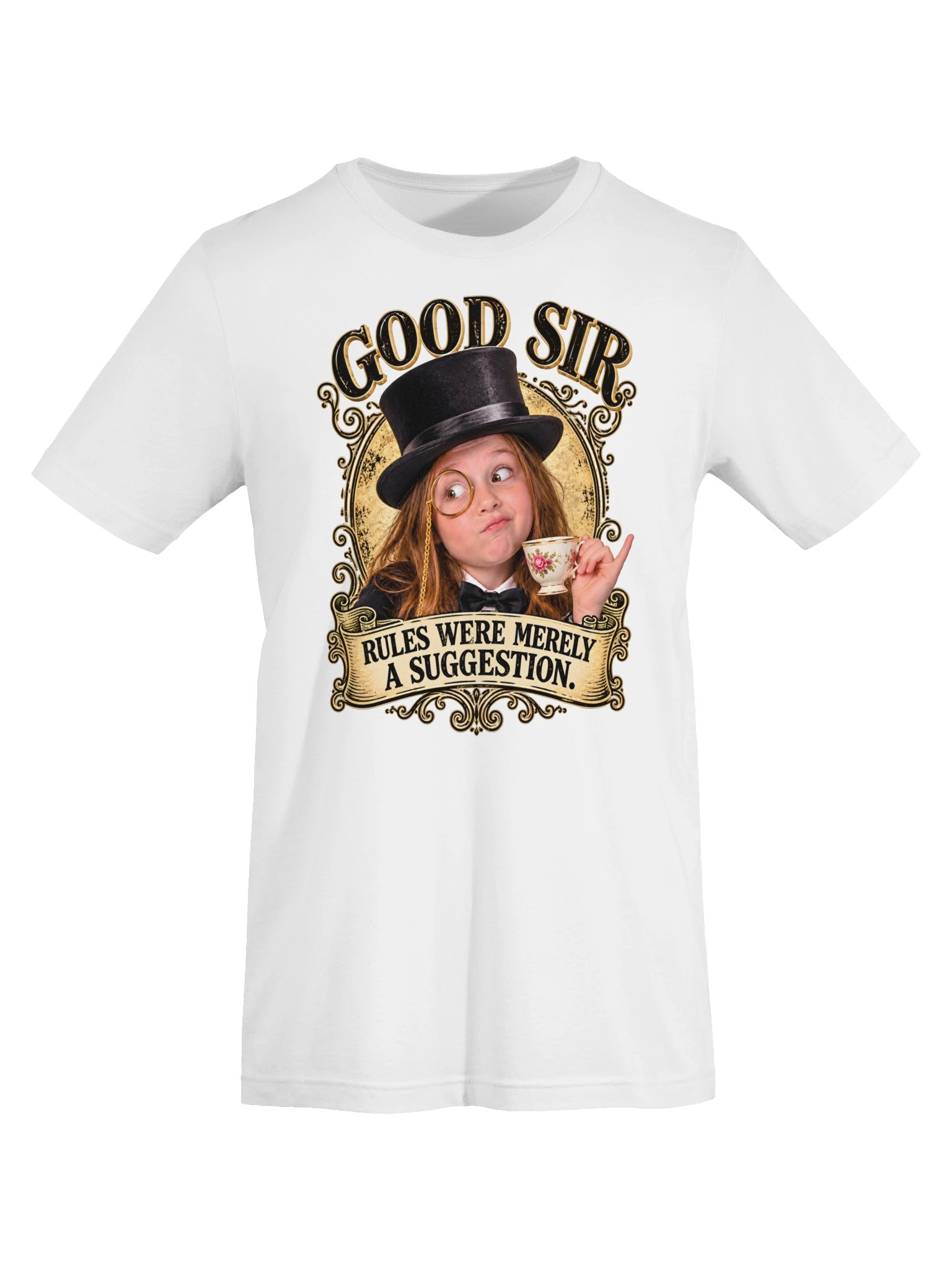 Good Sir Victorian Tea-Time Mischief T-Shirt product image (13)
