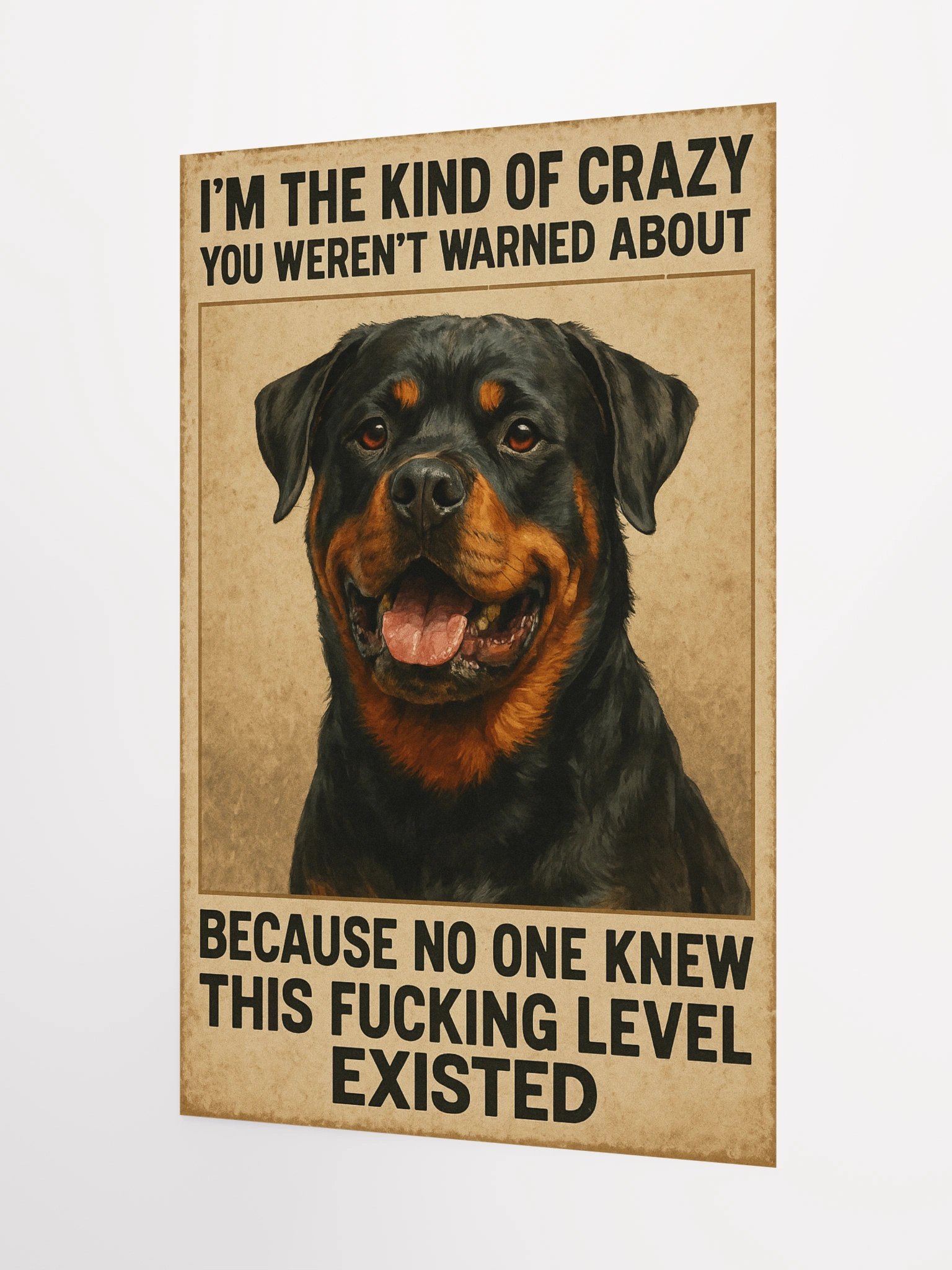 Crazy Rottweiler Poster product image (7)