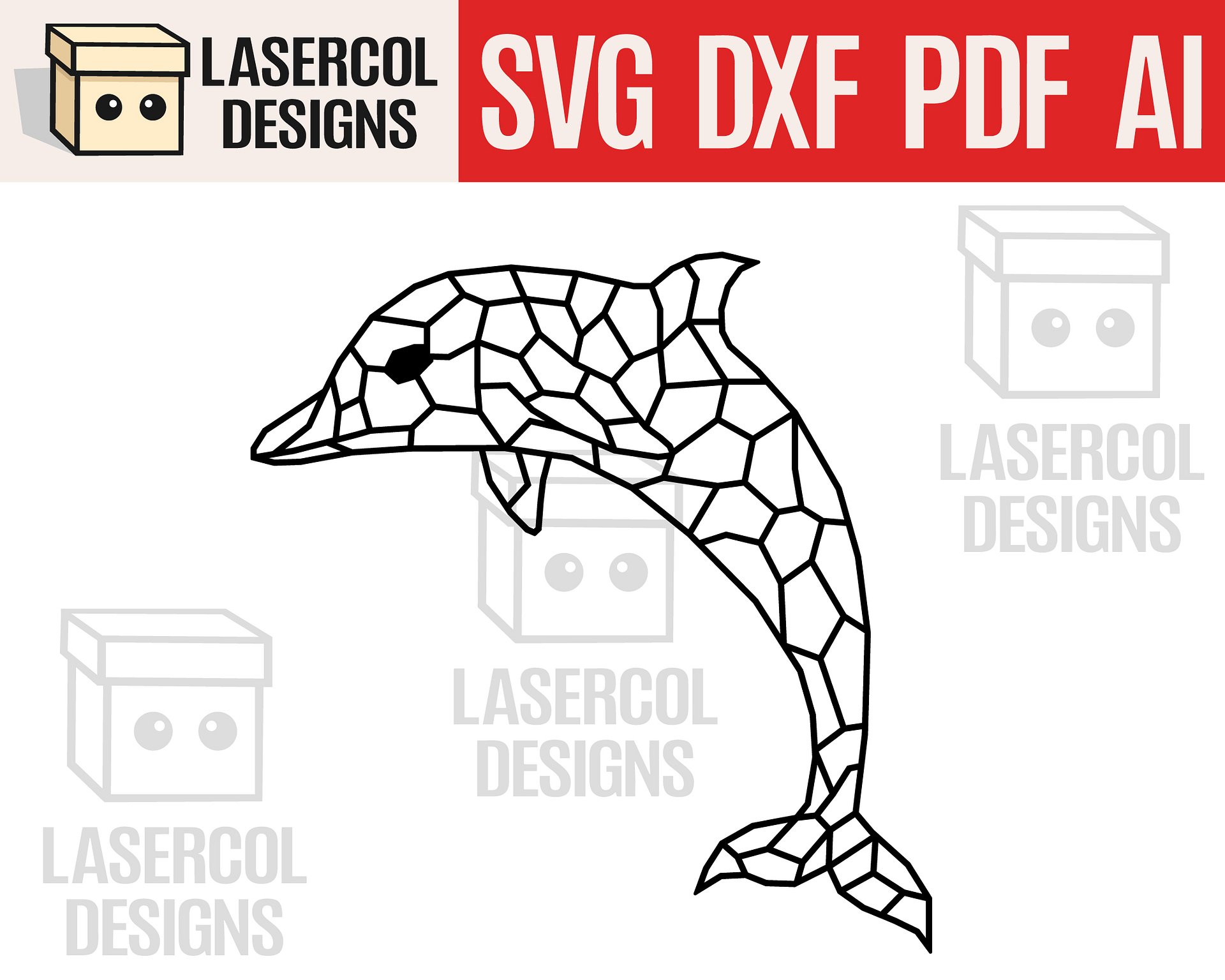 Geometric Animals Set Bundle - Laser Cut Files product image (10)