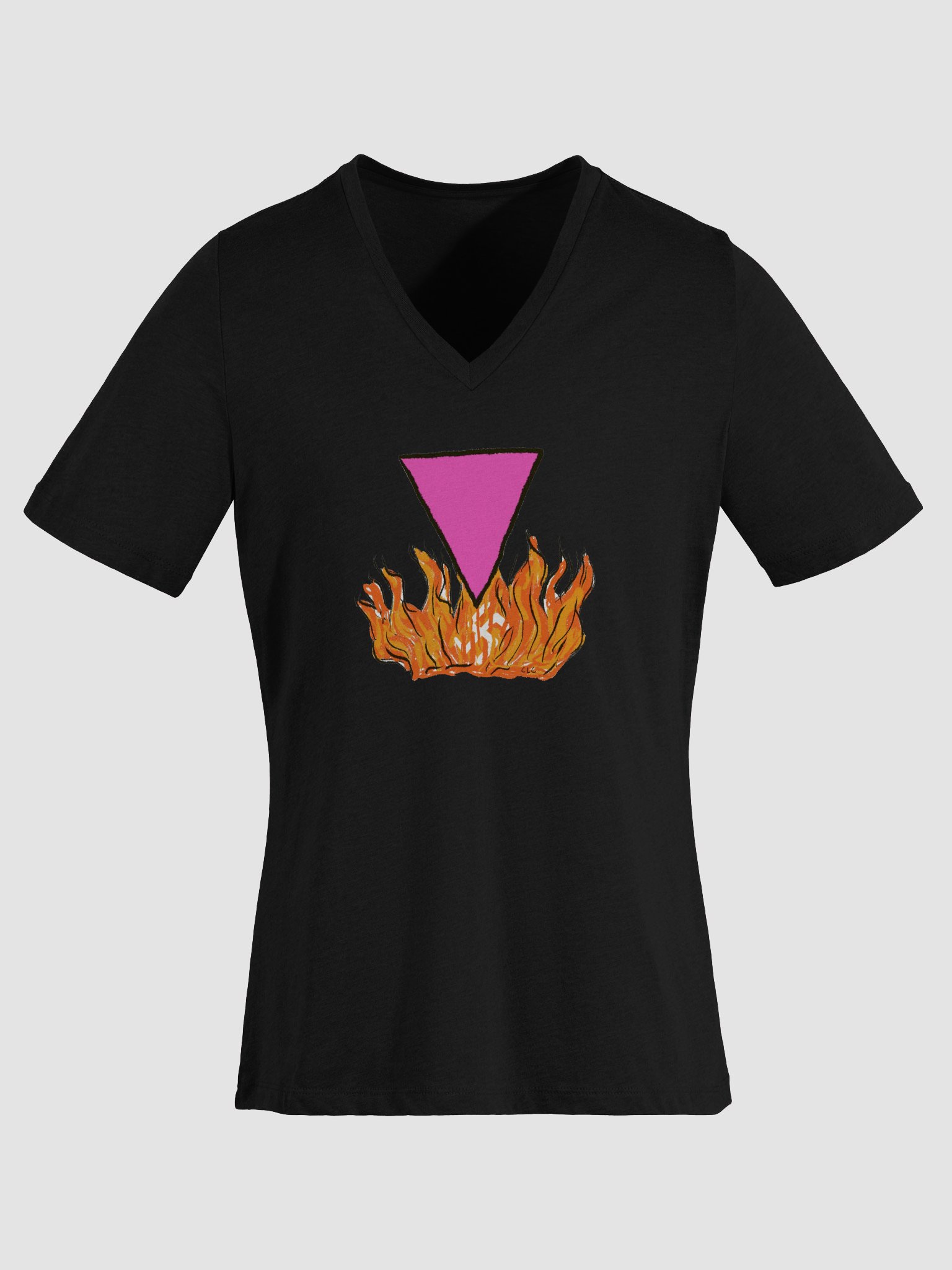 Burn It All Down Relaxed V-Neck Tee product image (15)