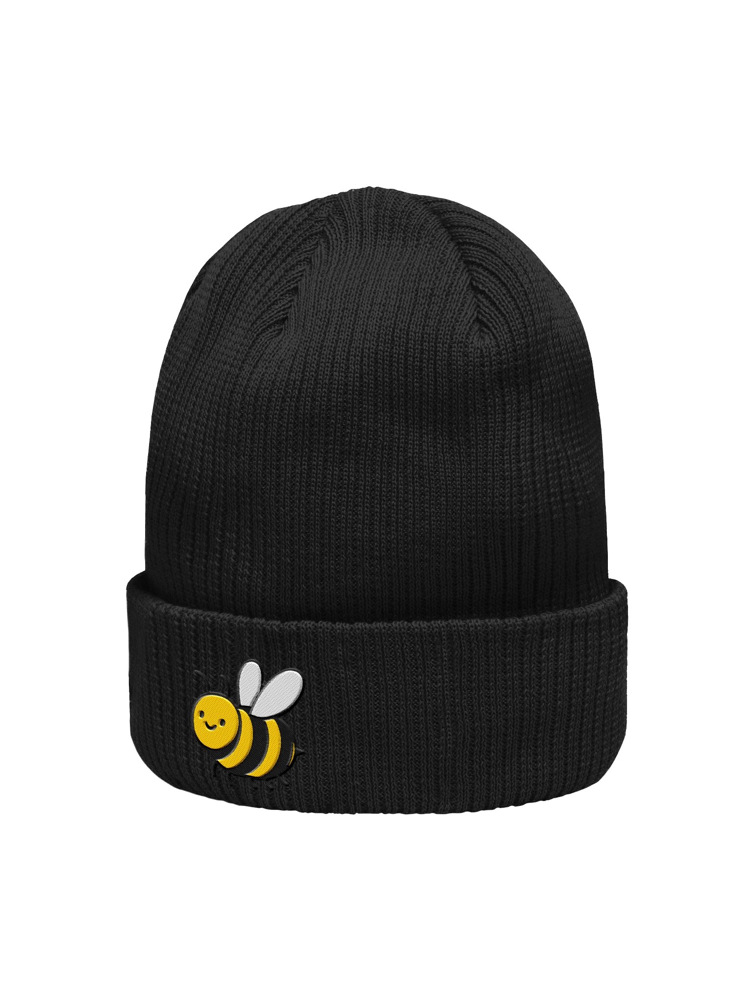 Buzzing Bee Organic Ribbed Beanie product image (6)