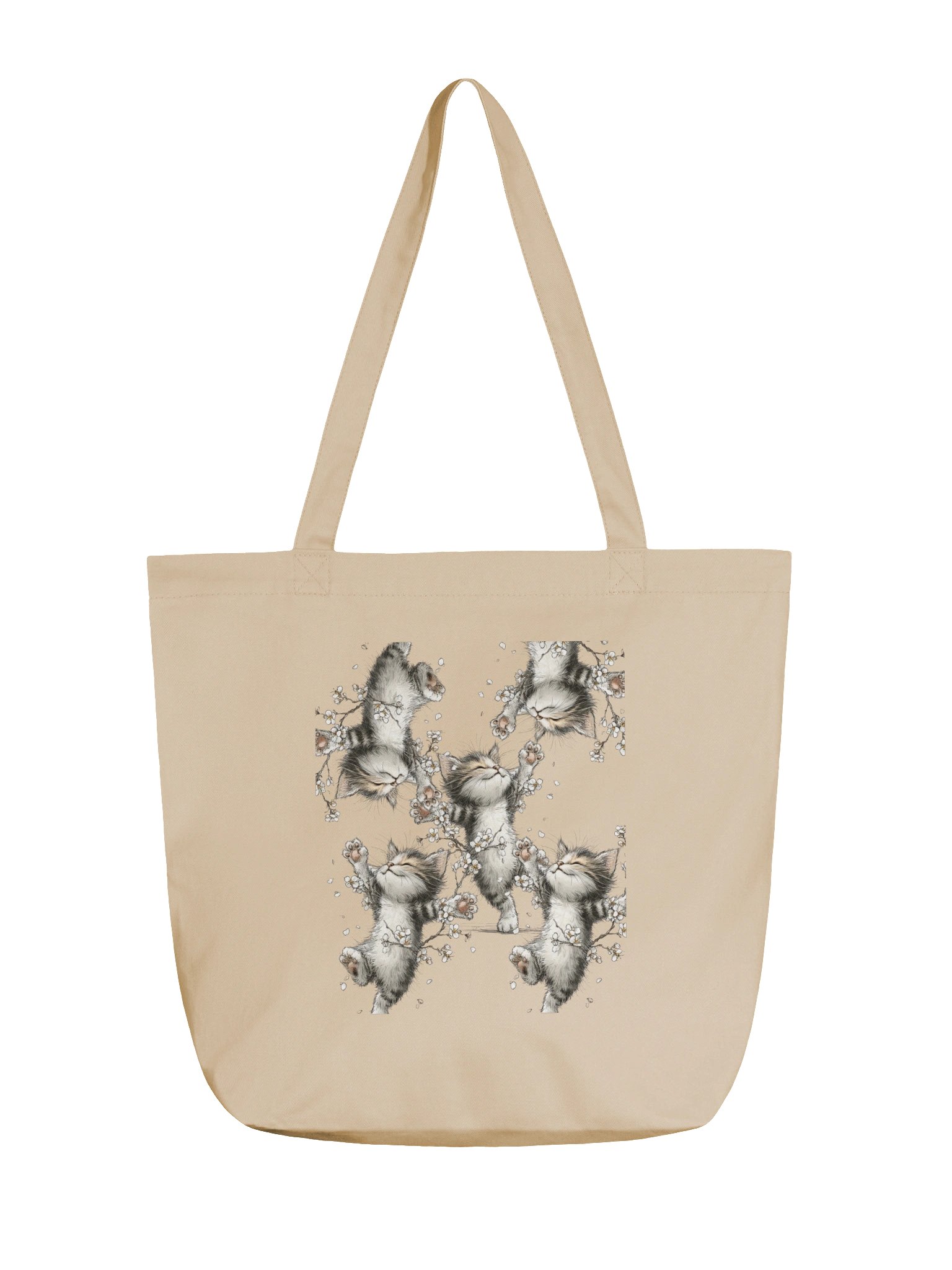 Kitten Blossoms Tote Bag product image (1)