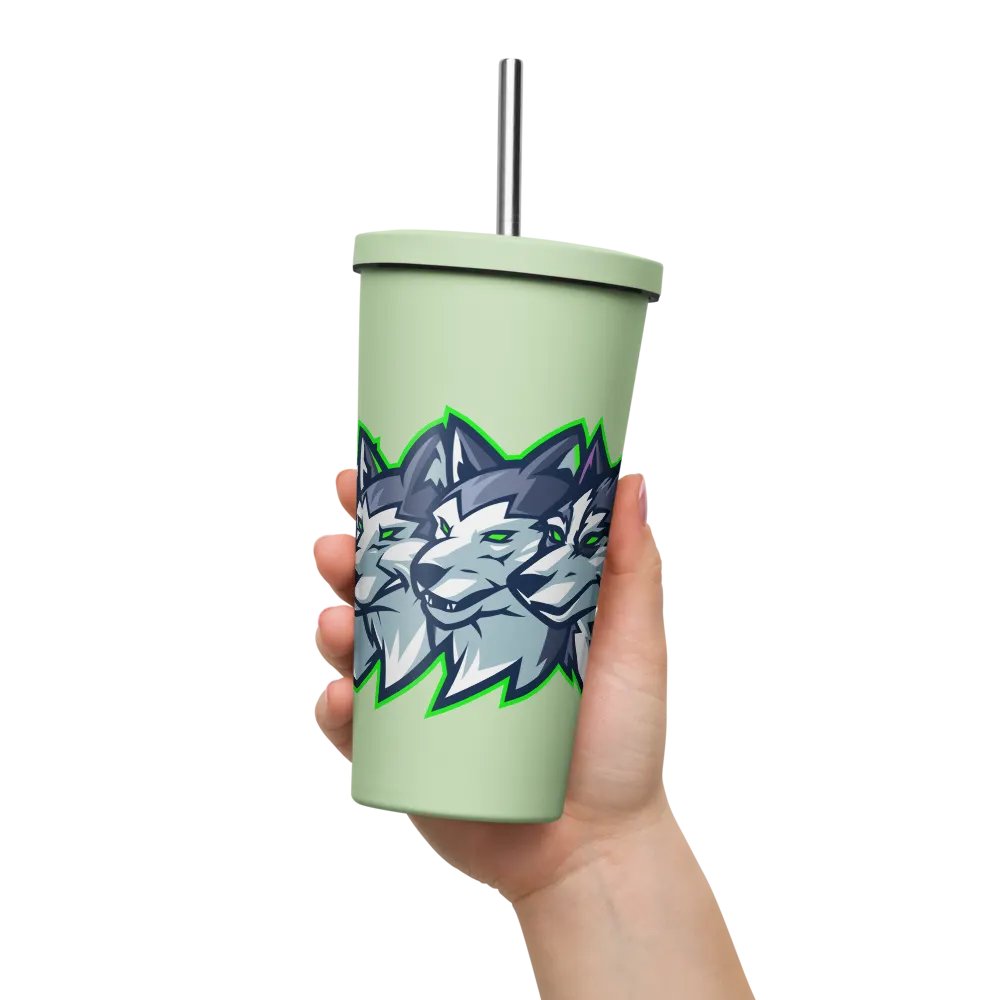 4 Dogs Tumbler with straw! product image (11)
