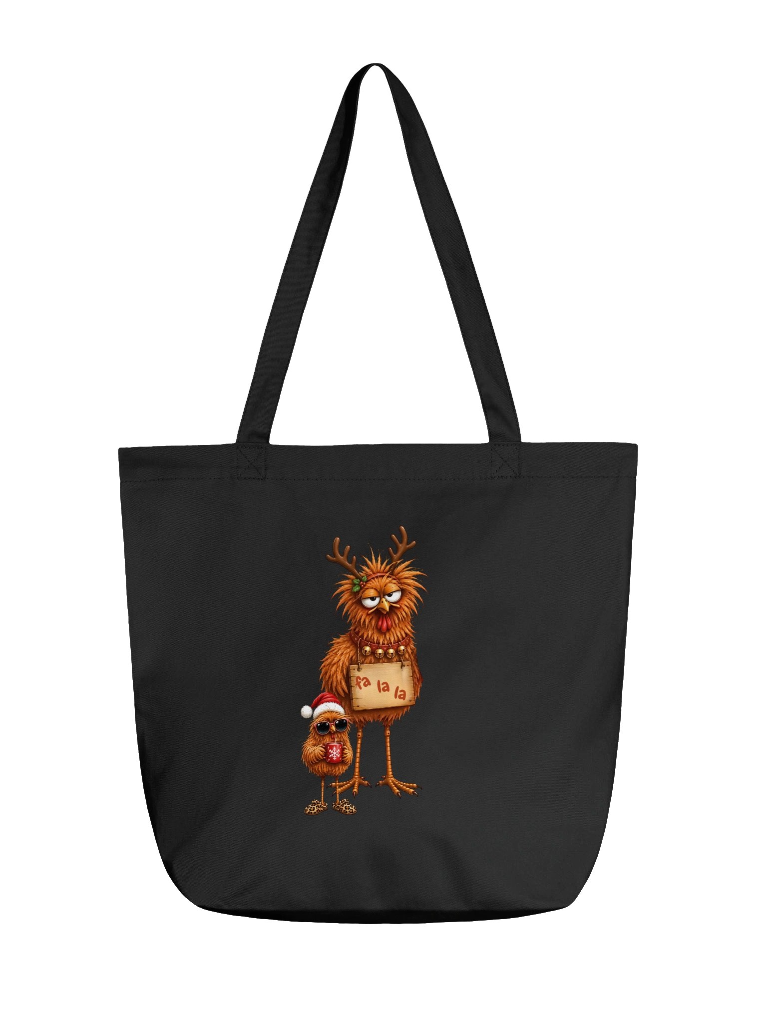 Fa La La Christmas Birds Tote Bag product image (2)