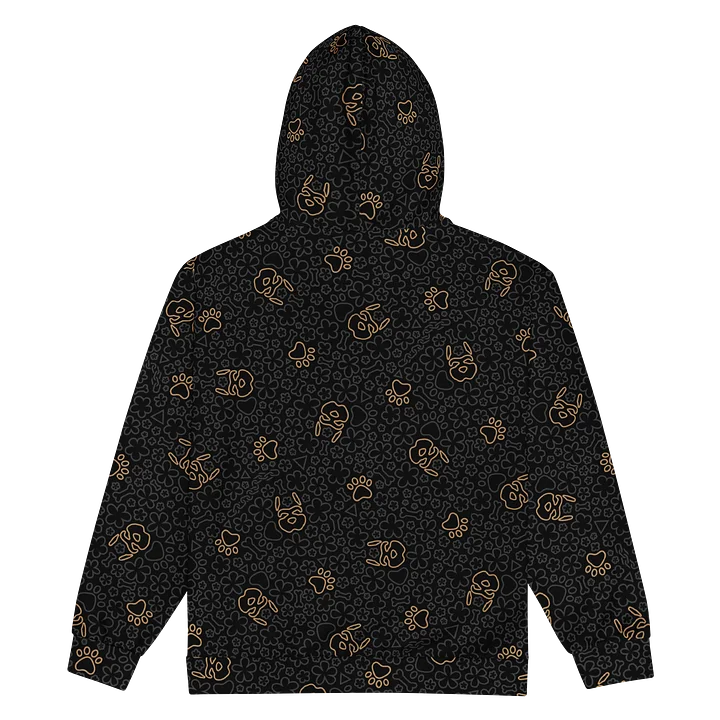 Psych Pattern Zip-Up Hoodie - Night Brown product image (2)