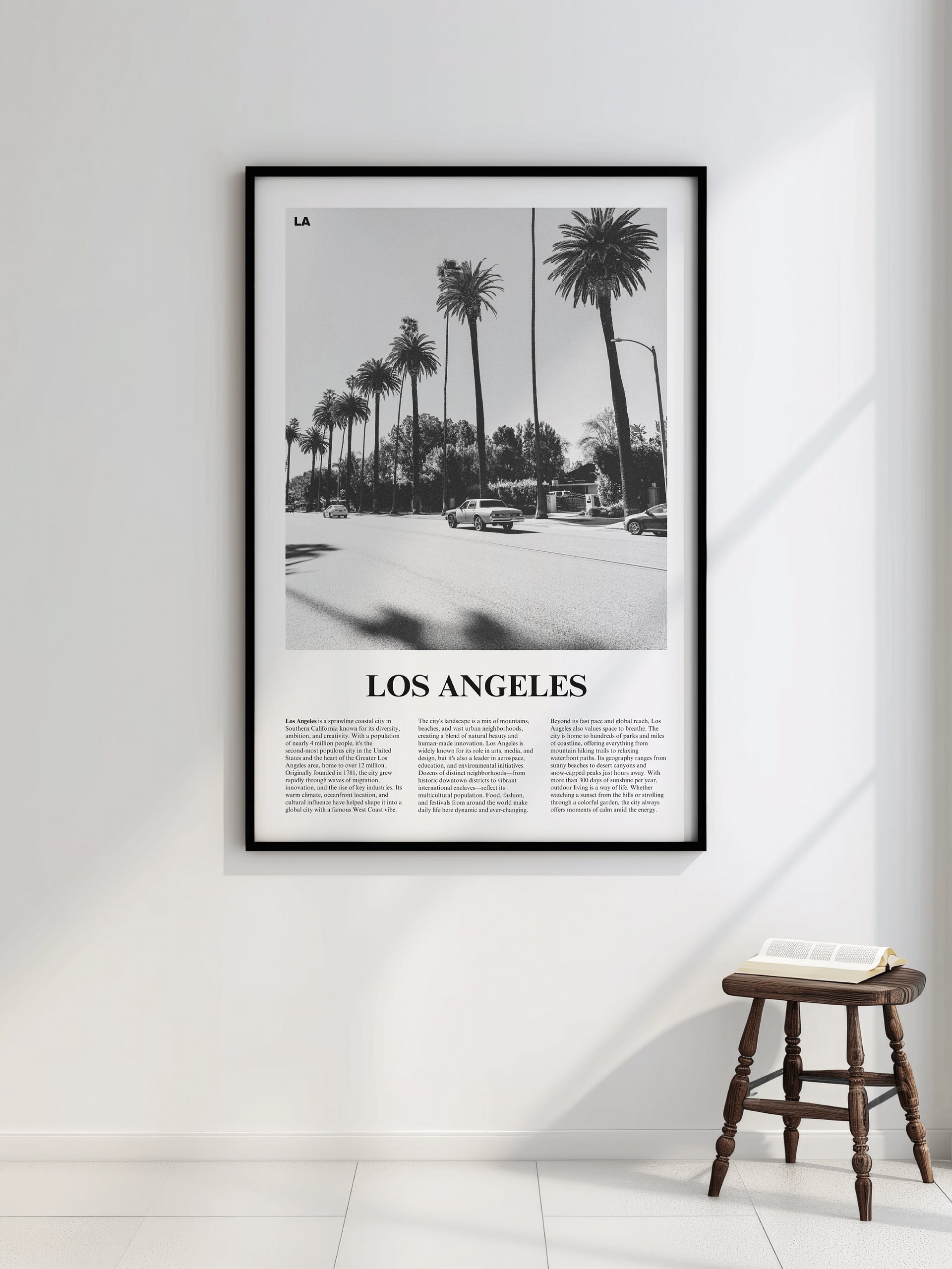Los Angeles 05 Newspaper Poster | Framed product image (7)