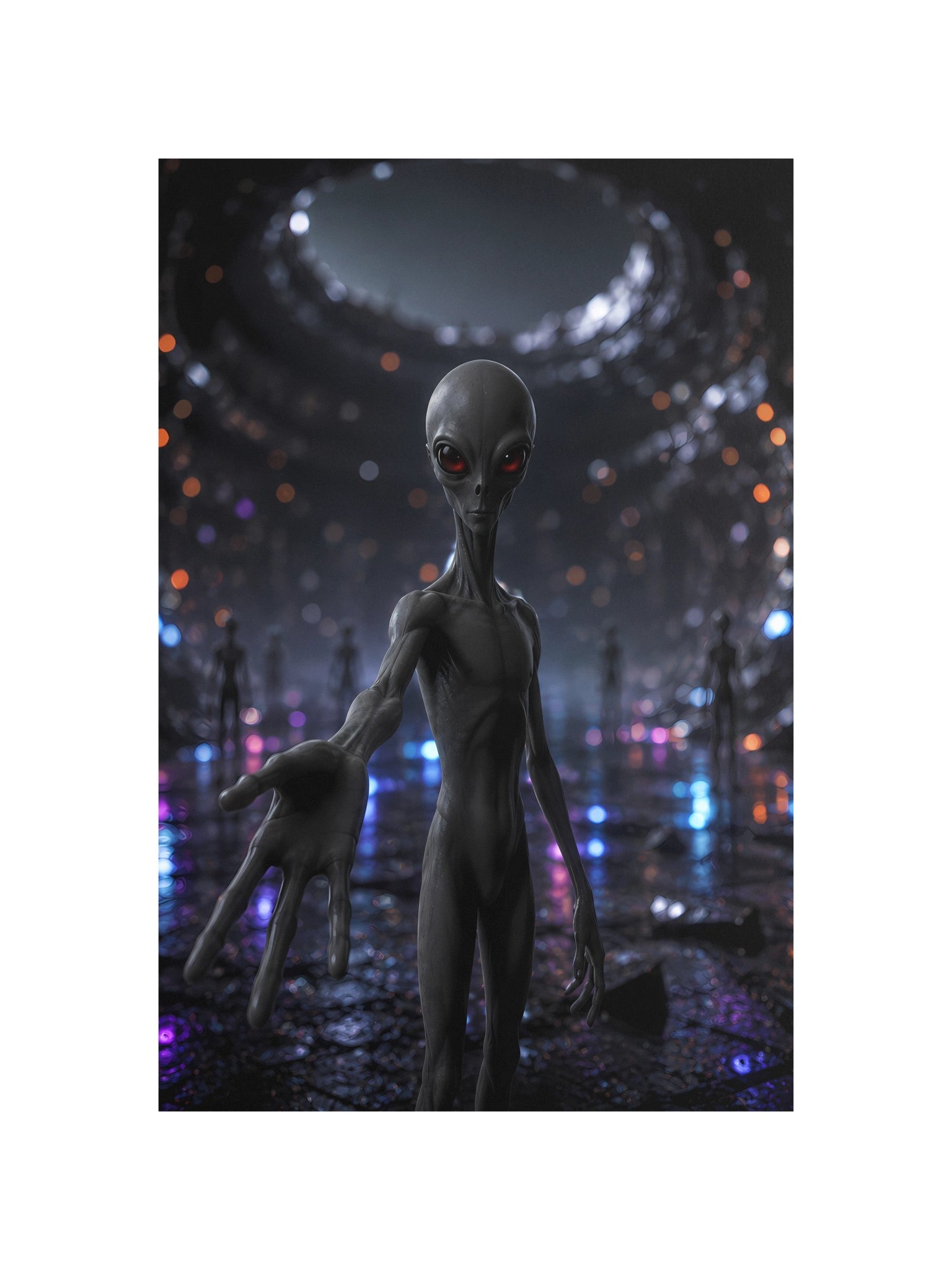 Alien Gray Reaching Out Version 2 product image (10)