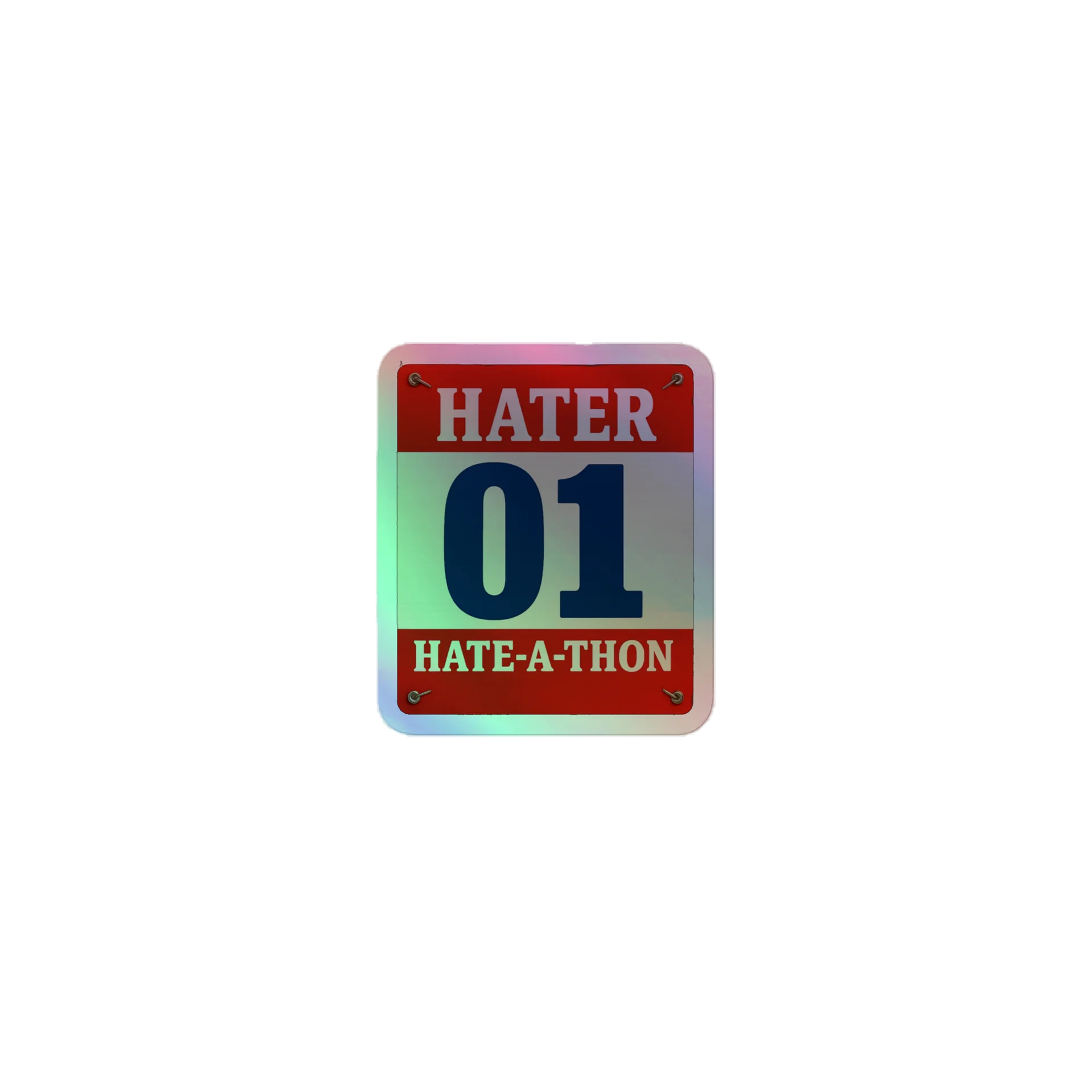 HATER 01 Holographic Sticker Sheet product image (1)