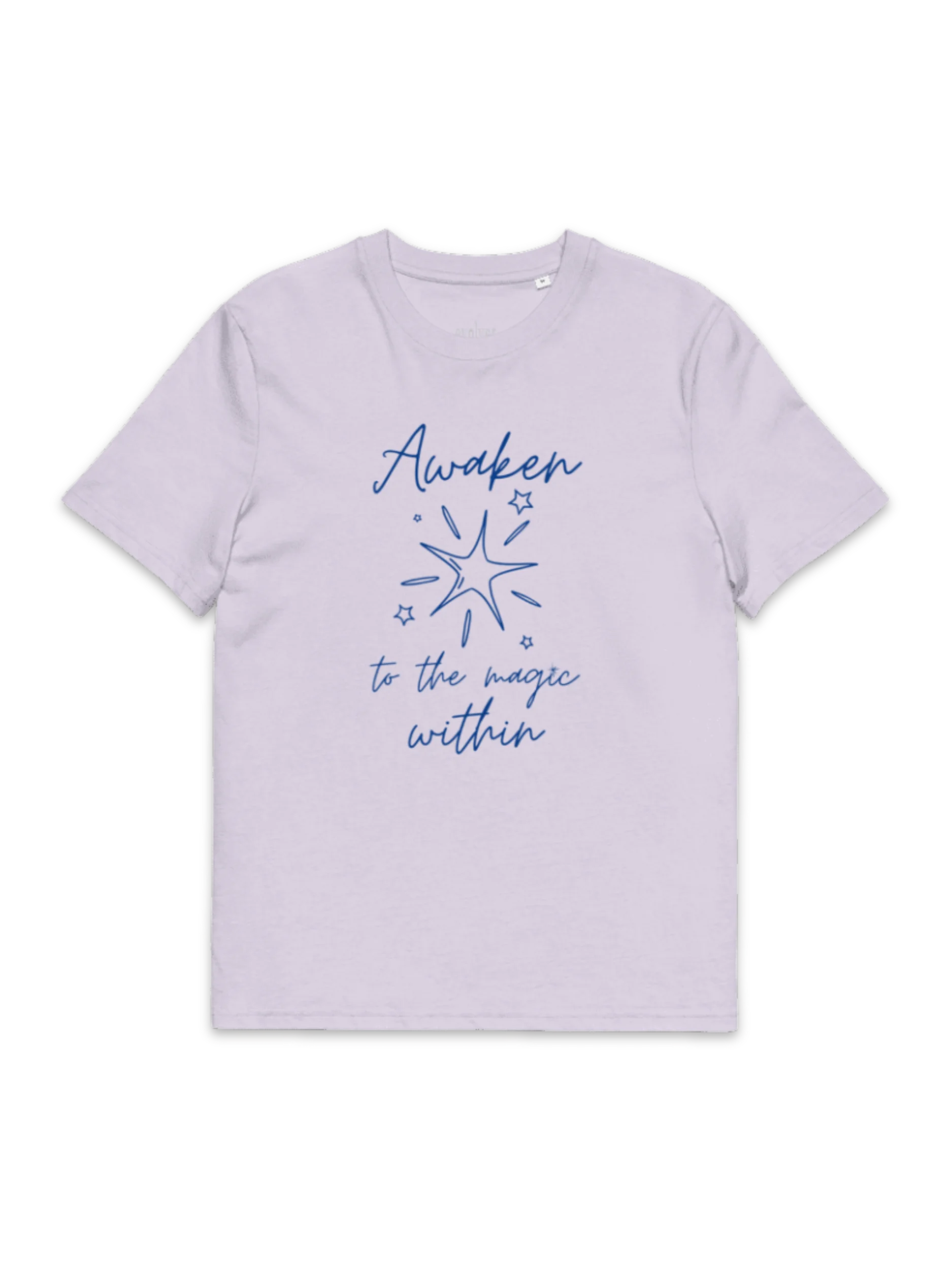 Awaken to the Magic Within: Organic Tee navy lettering product image (4)