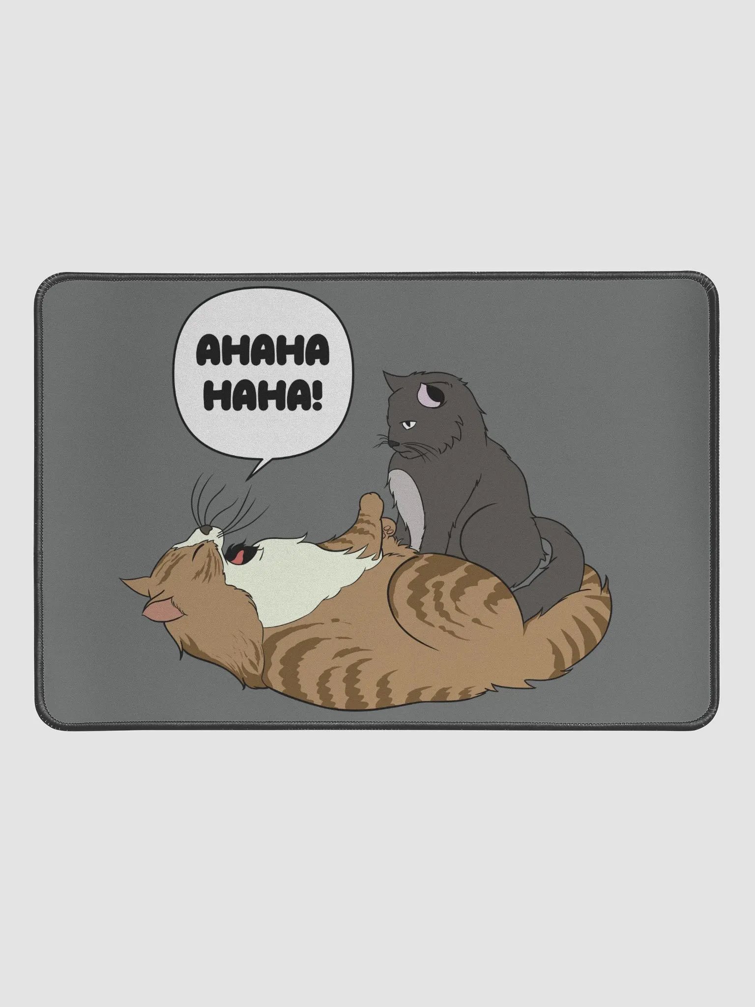 AHAHA Cat - Gaming Mousepad (12x18) product image (2)