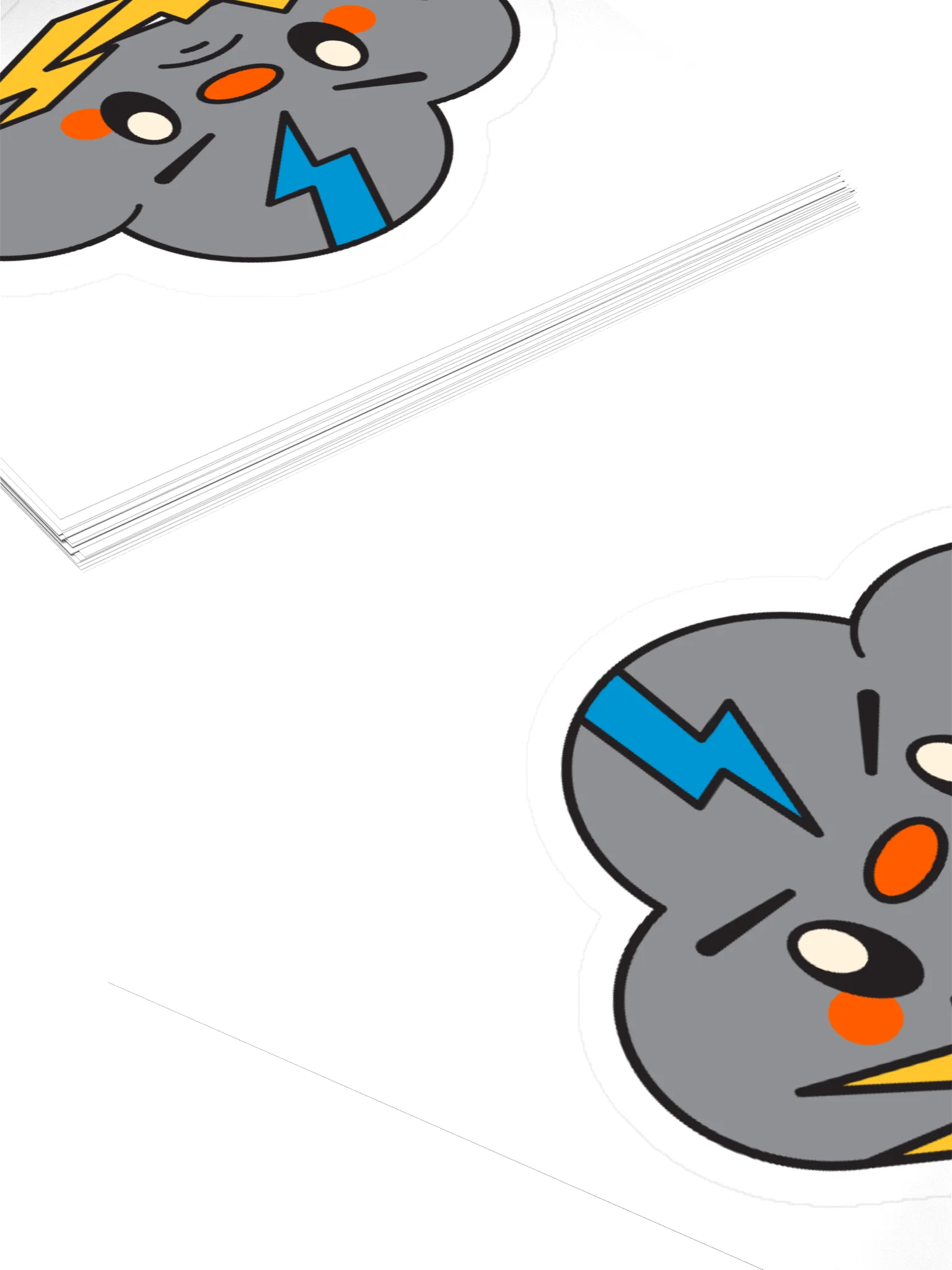 Thundercloud Kawaii Sticker product image (11)