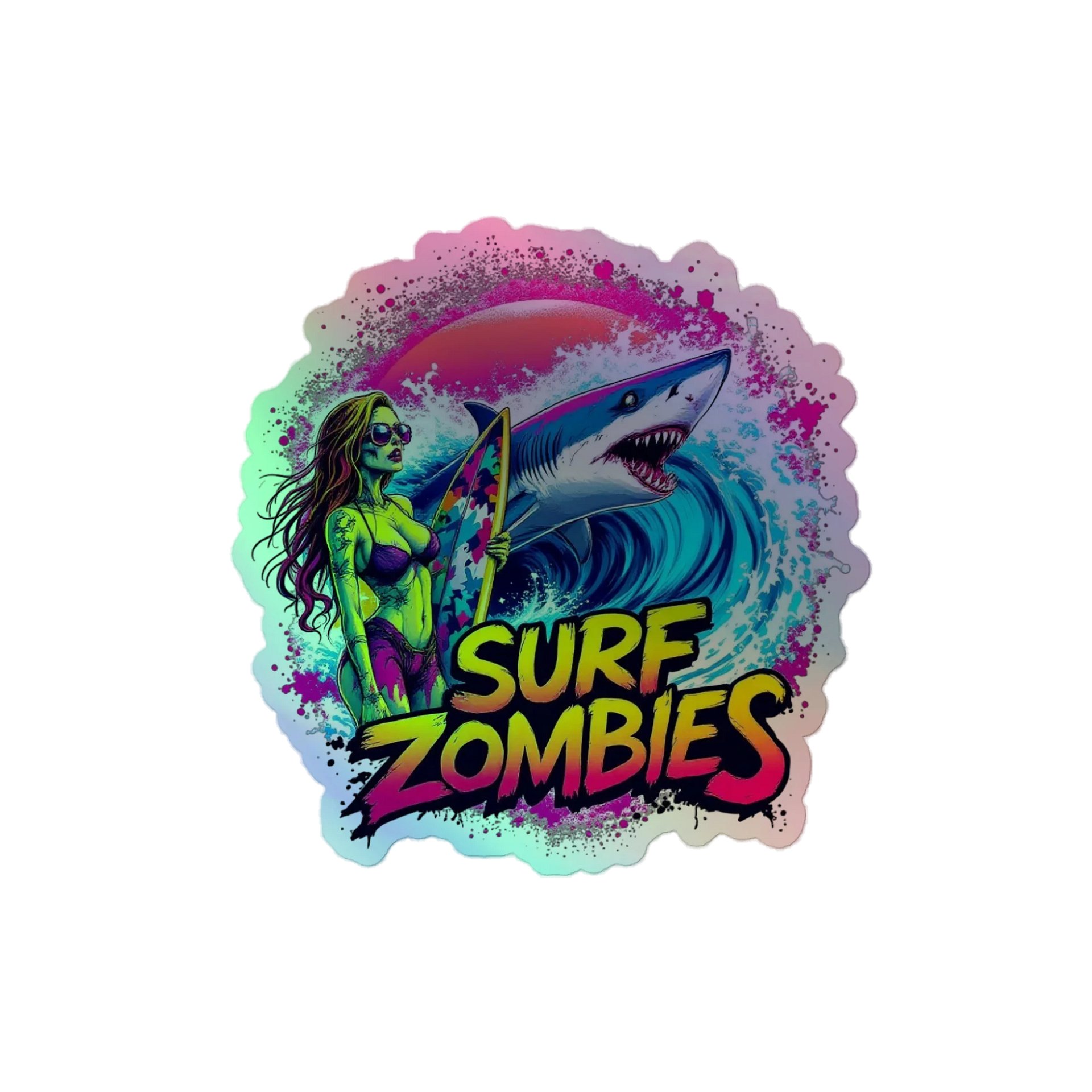 He'e Nalu Holographic Sticker product image (1)