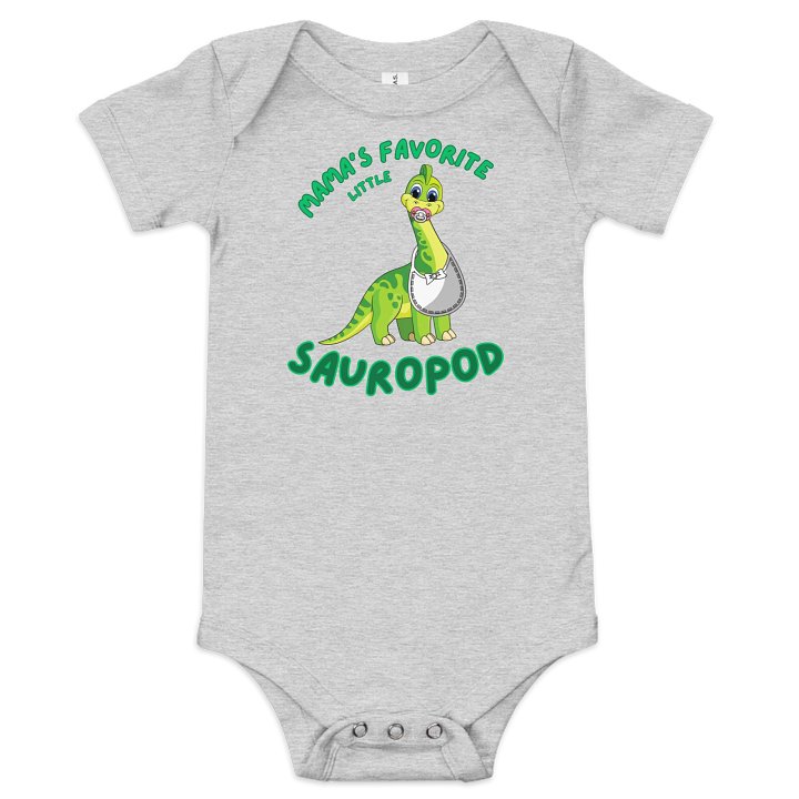 Mama's Favorite Little Sauropod - Kids Dinosaur Onesie product image (4)