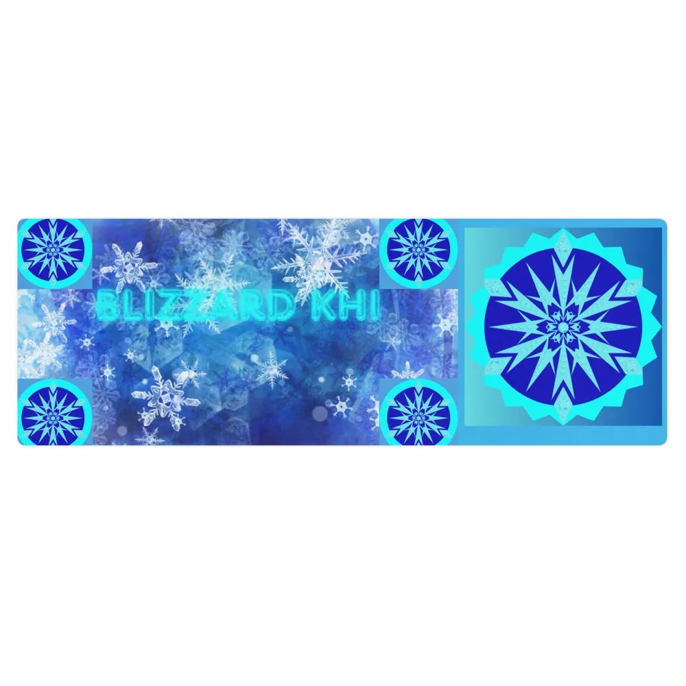 snowflake yoga mat product image (1)