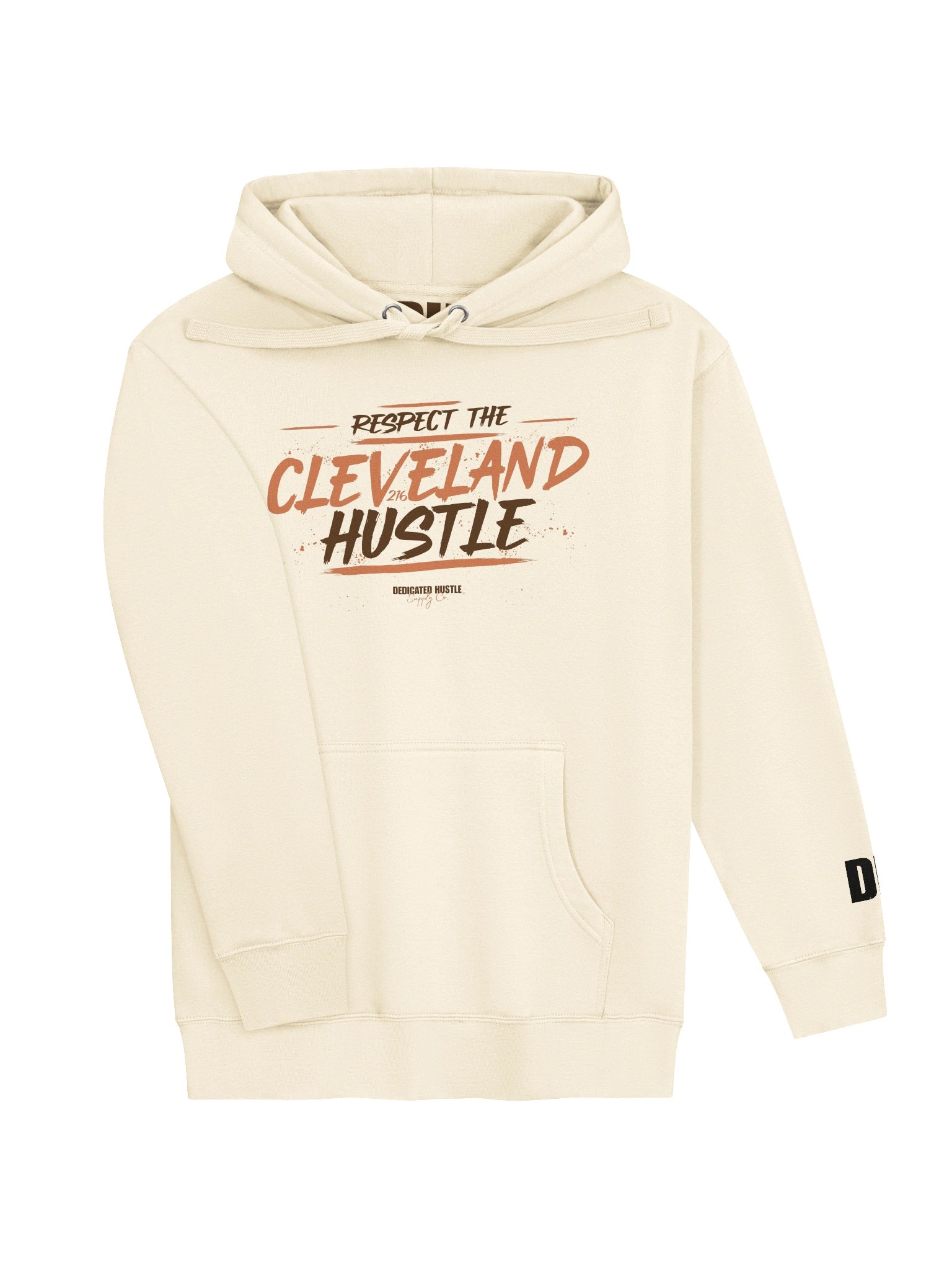 Respect The Cleveland Hustle - Street Edition Hoodie | Ivory product image (3)