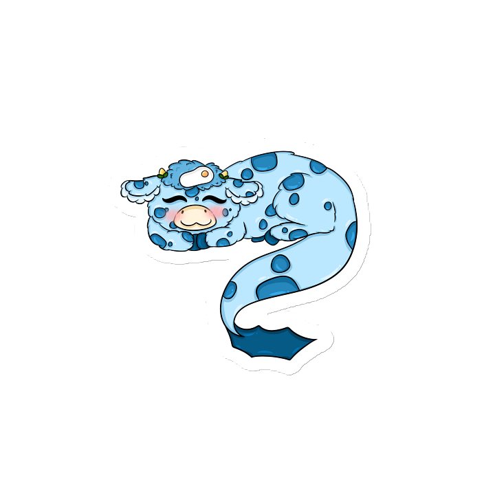 "Sleepy Blue Bud" Magnet product image (2)