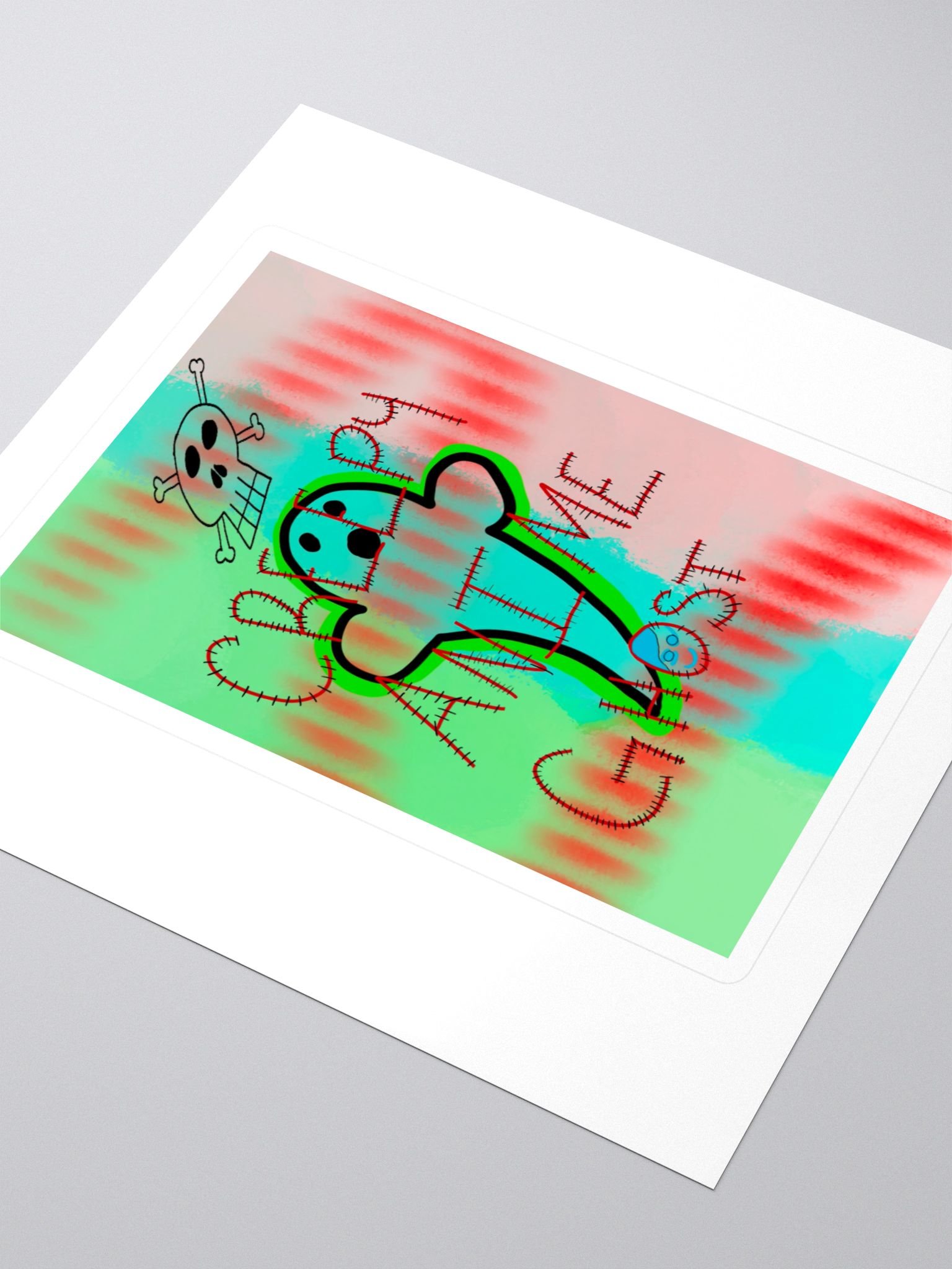 CreepyAnimeGhost Sticker product image (3)