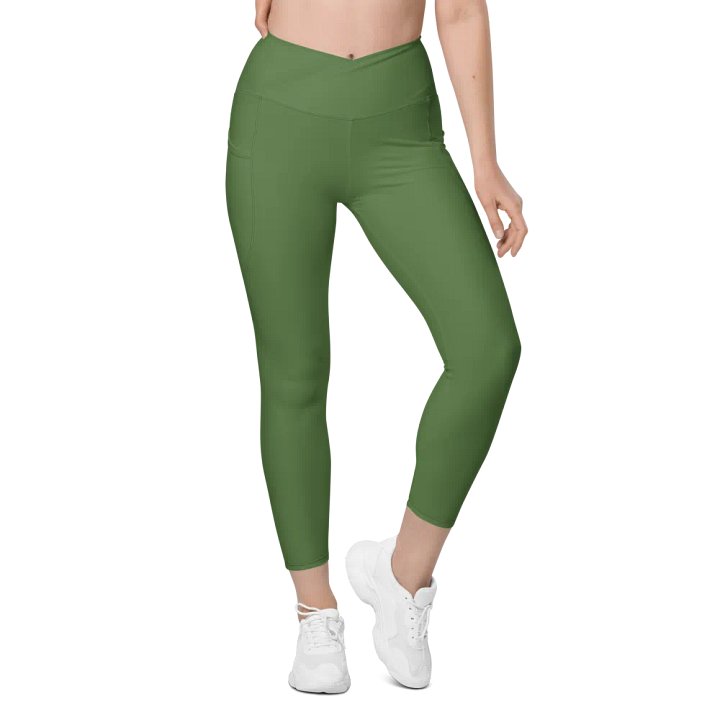 GeoFlex Crossover Leggings with Pockets product image (1)