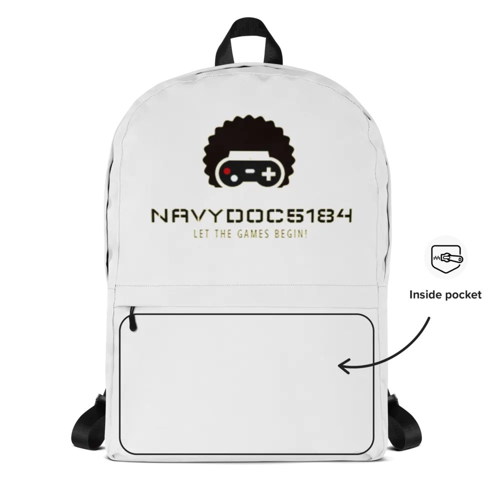 NavyDoc5184 Gamer Logo Backpack product image (2)