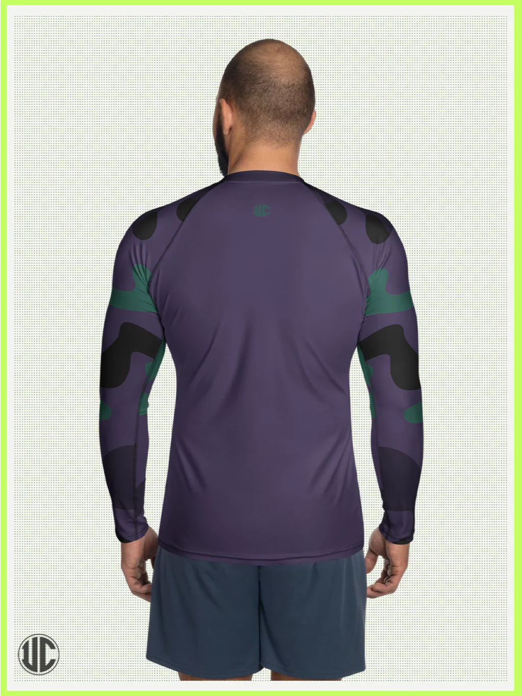 Midnight Purple Camo – Men’s Rash Guard product image (2)