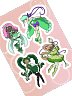 Oops! All GREEN Magical Girls Sticker Sheet