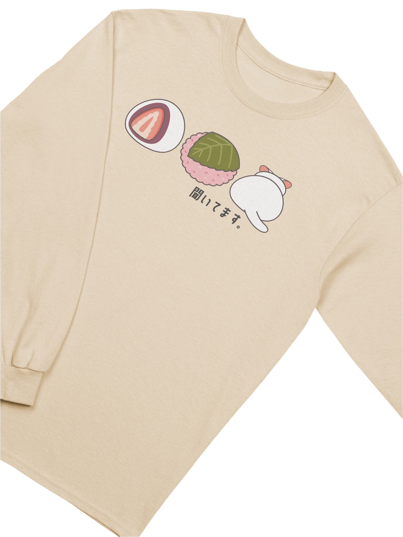 Daifuku Mochi Cat - Unisex Adult Long Sleeve T-shirt product image (3)