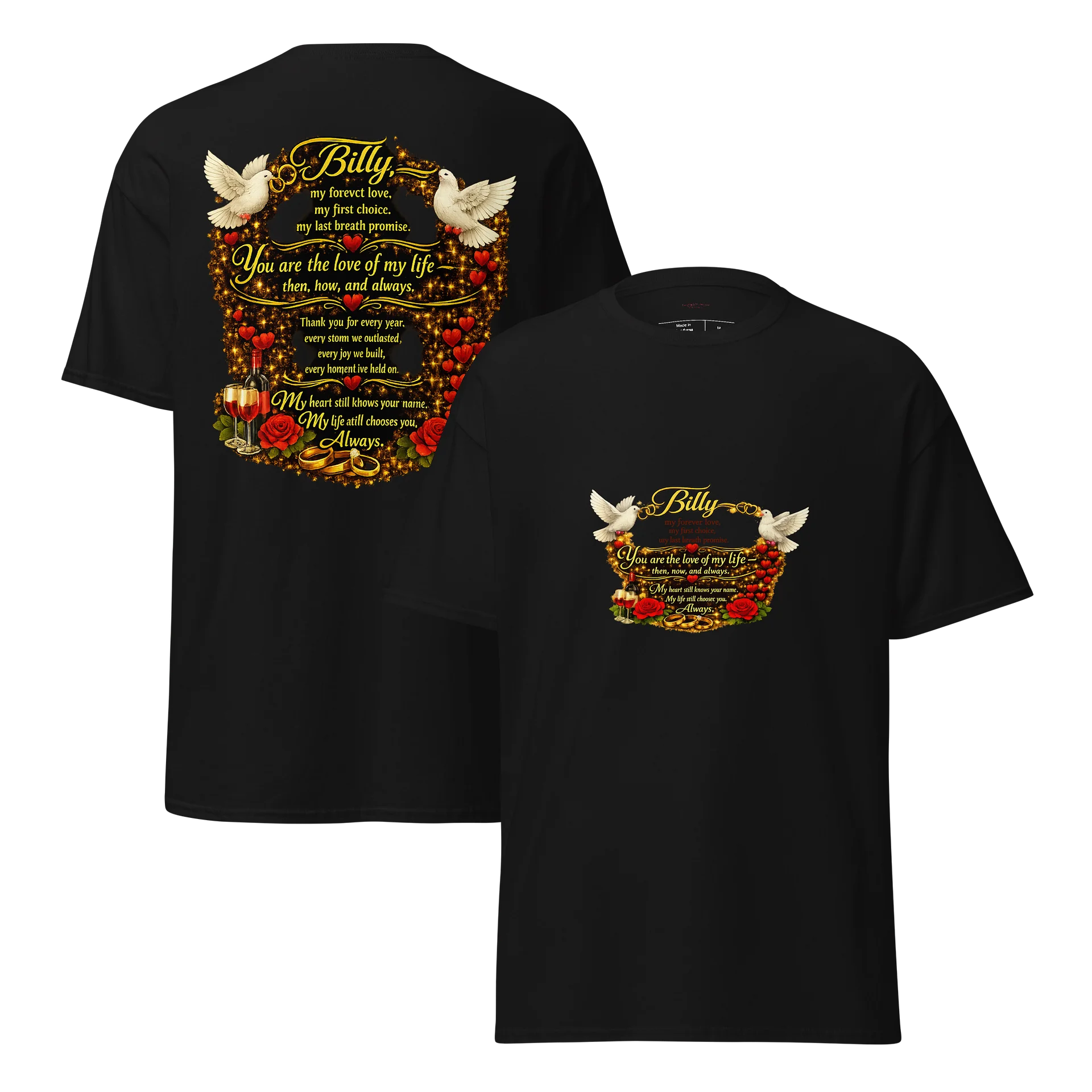 Romantic Lovebirds T-Shirt product image (5)