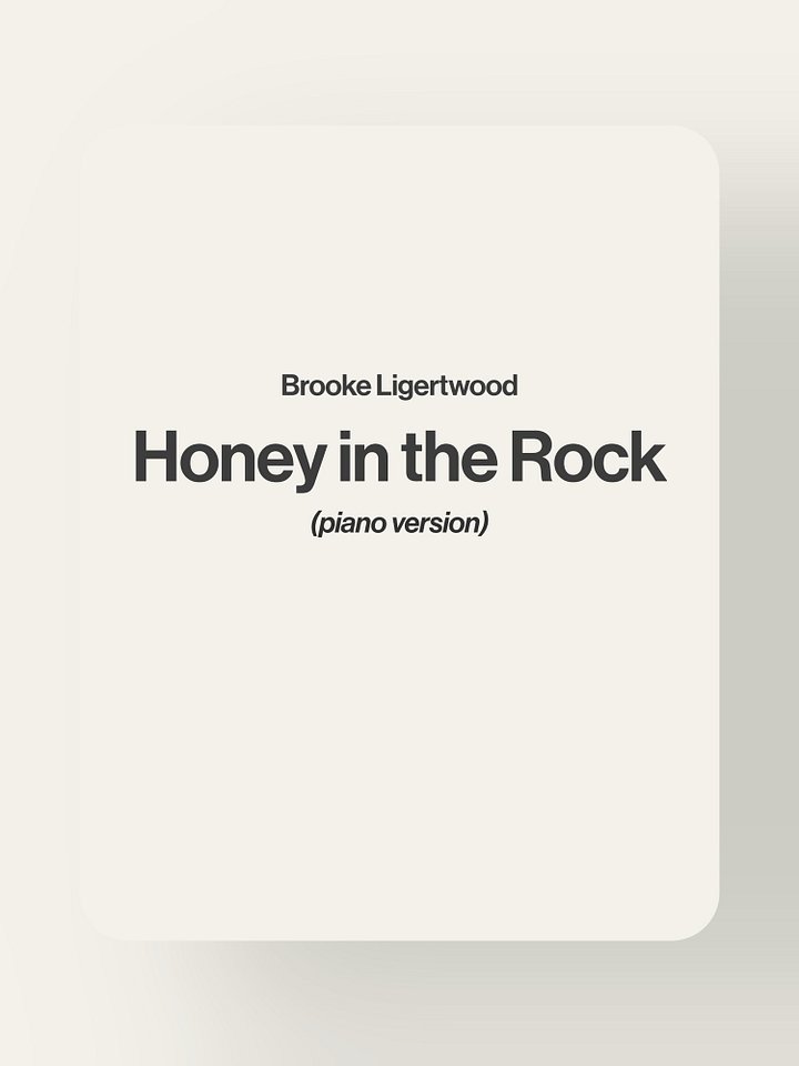 Honey in the Rock - Brooke Ligertwood product image (1)