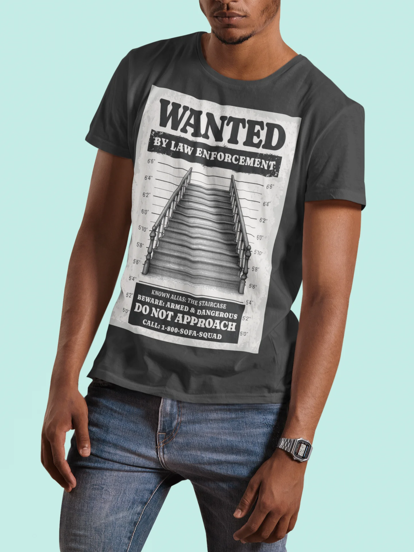 Wanted Staircase Suspect Tee product image (12)