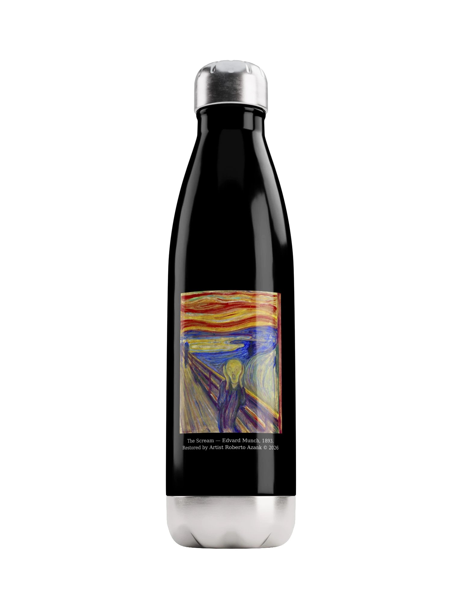 The Scream — Water Bottle product image (1)