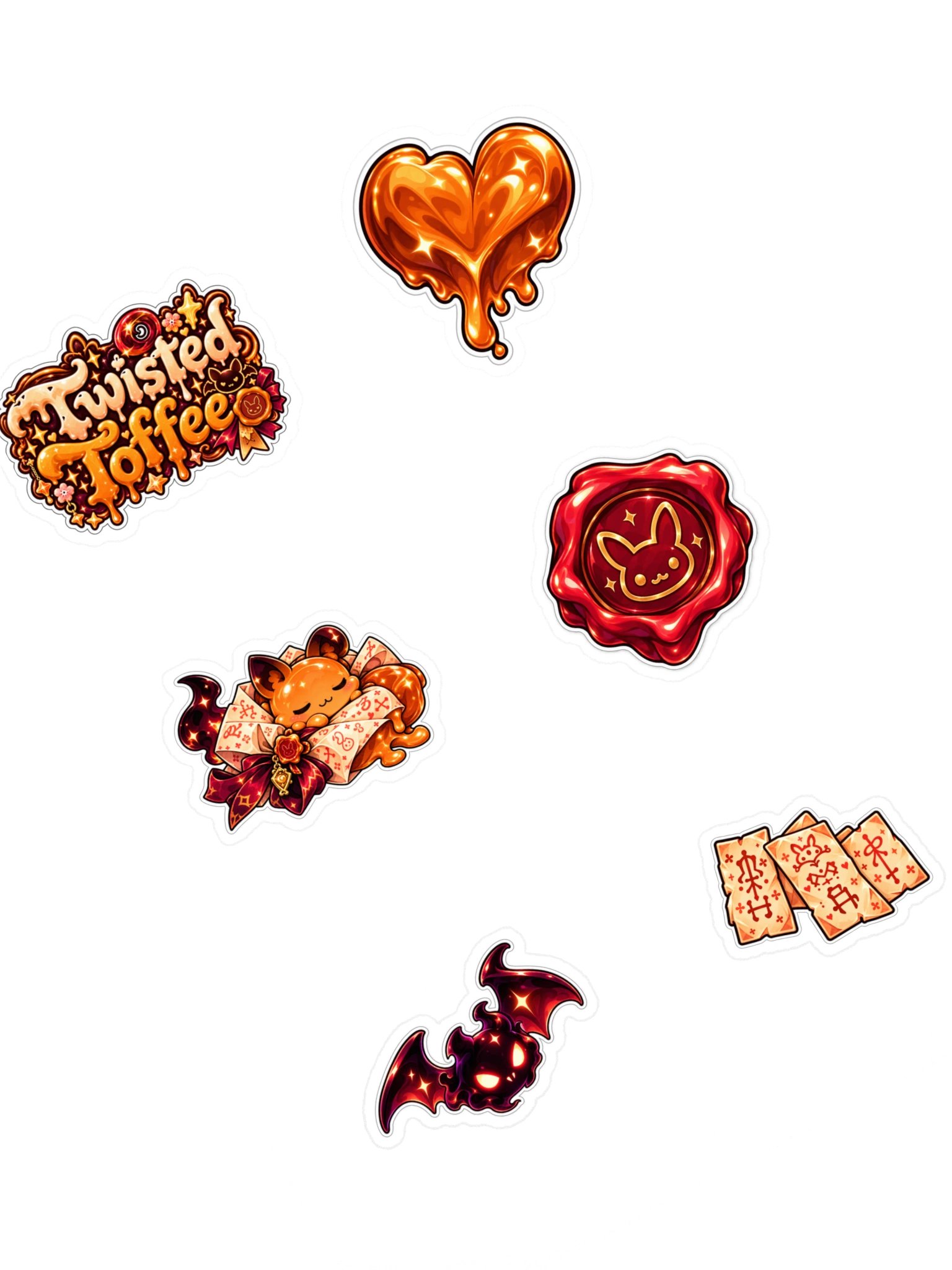 The AFK Cafe™ Twisted Toffee | 6-Piece Sticker Pack Vol. 4 product image (1)
