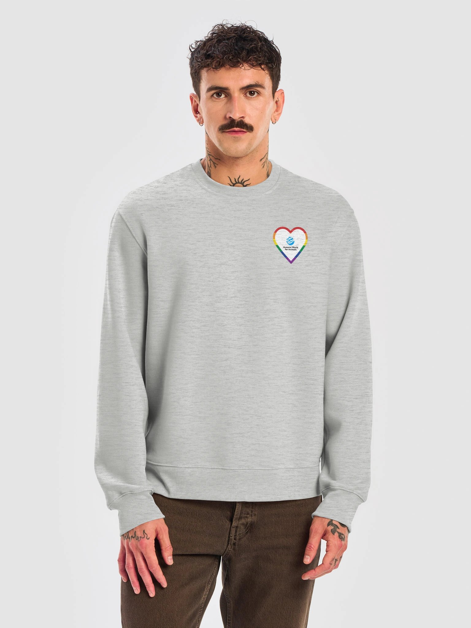 Humane World for Animals - Rainbow heart logo - Sweatshirt product image (2)